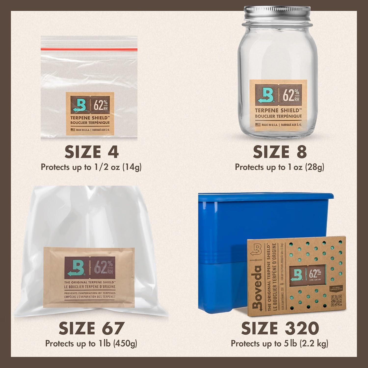 Boveda 62% RH - Paquete de 10 Control de Humedad 14g