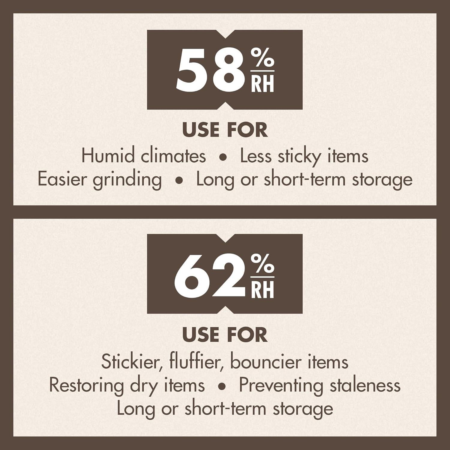 Boveda 62% RH - Paquete de 10 Control de Humedad 14g