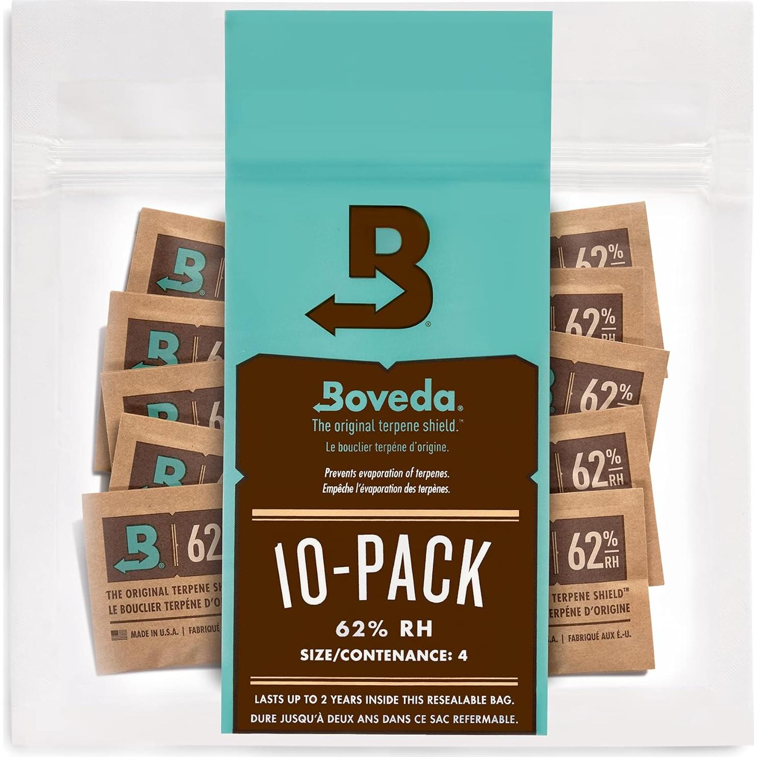 Boveda 62% RH - Paquete de 10 Control de Humedad 14g