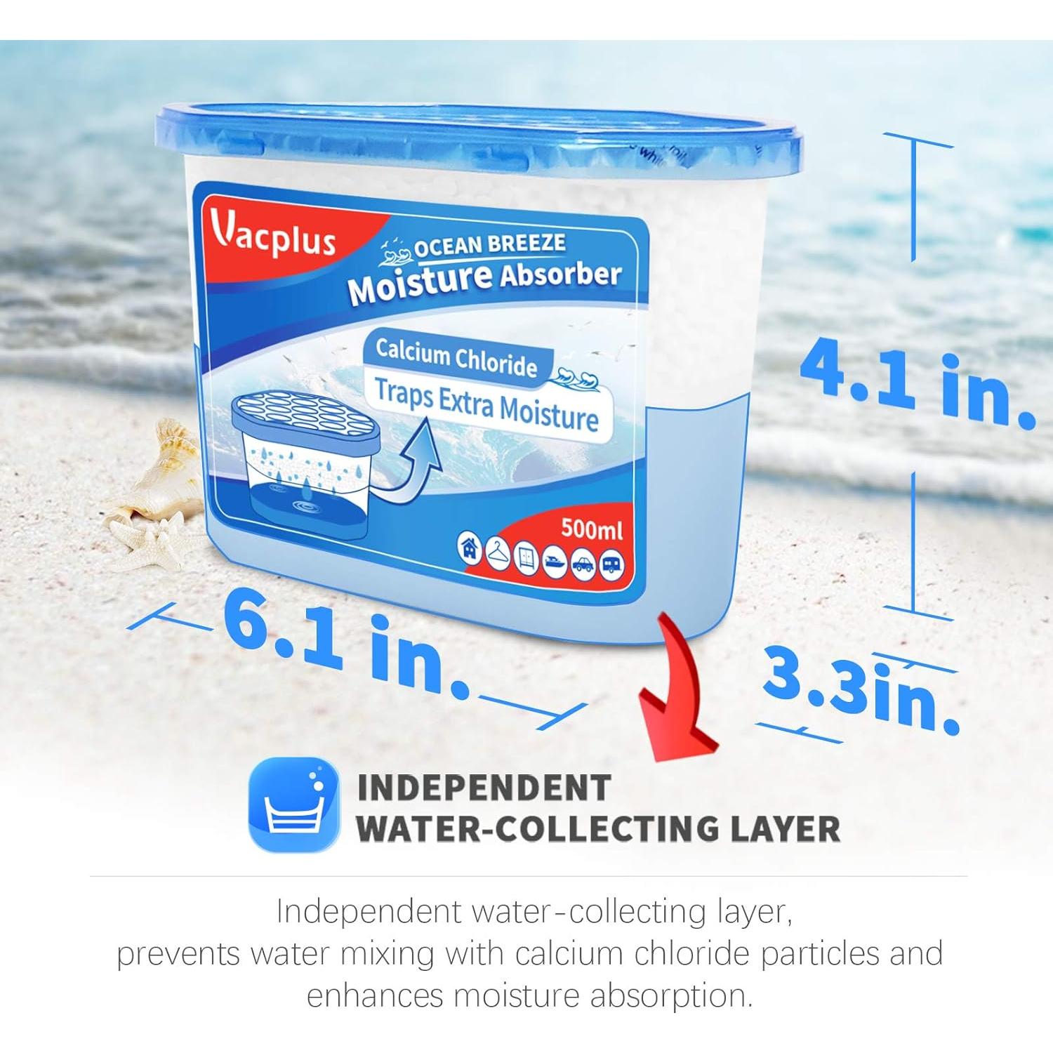 Absorbentes de Humedad Vacplus 12 Paquete 300g Fragancia Oceánica