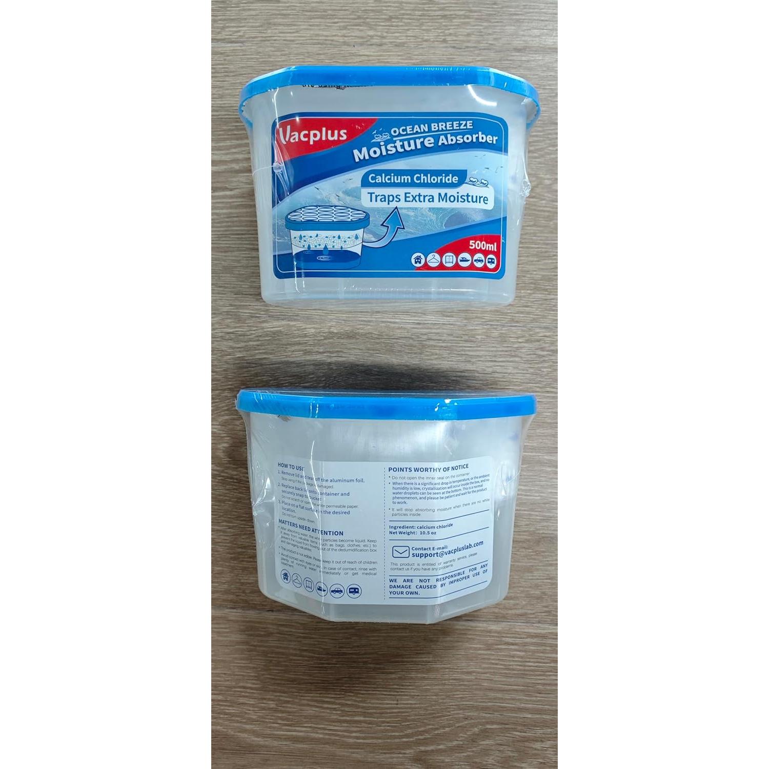 Absorbentes de Humedad Vacplus 12 Paquete 300g Fragancia Oceánica
