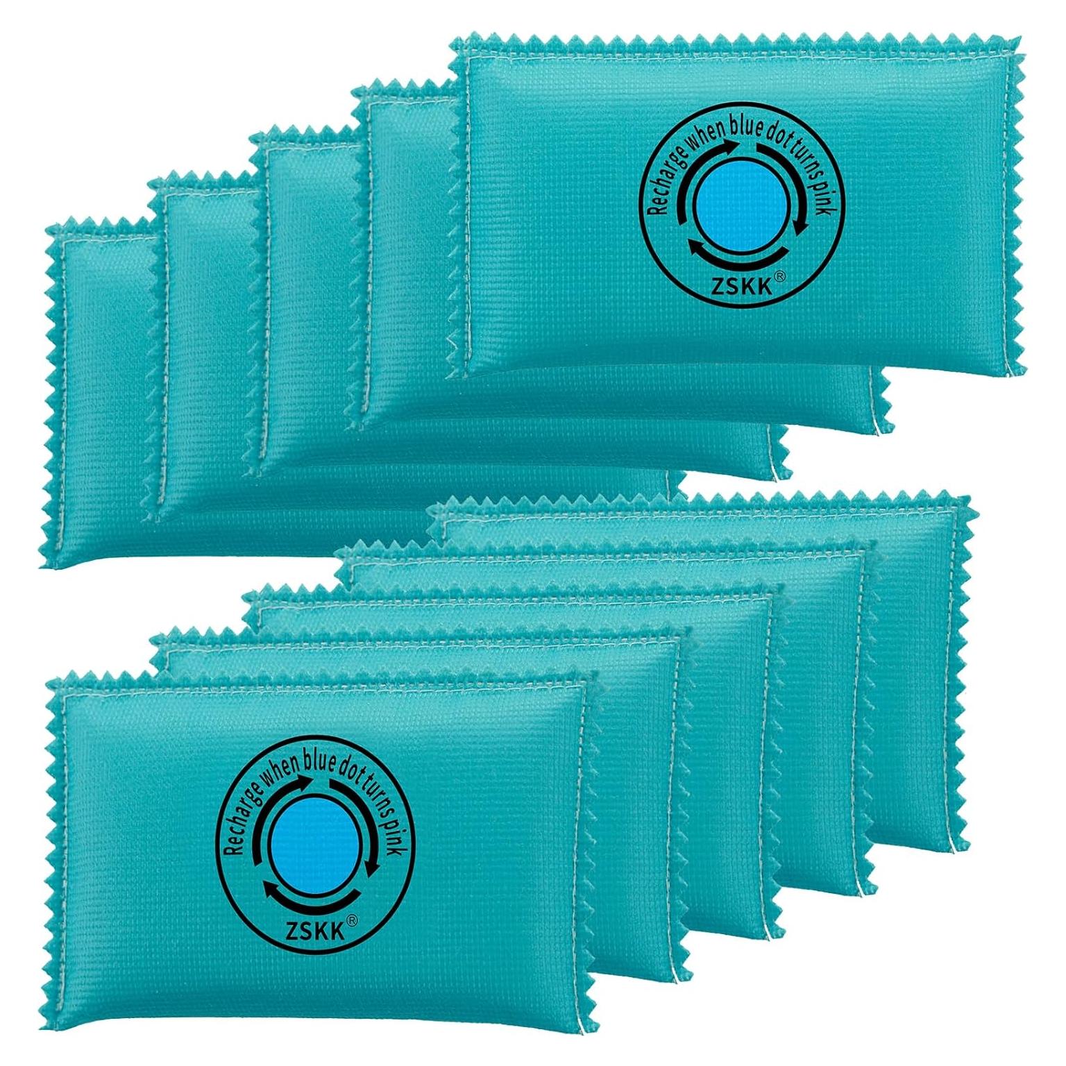 Paquete de 10 Gel de Sílice Deshidratante ZSKK 100g - Absorbe Humedad