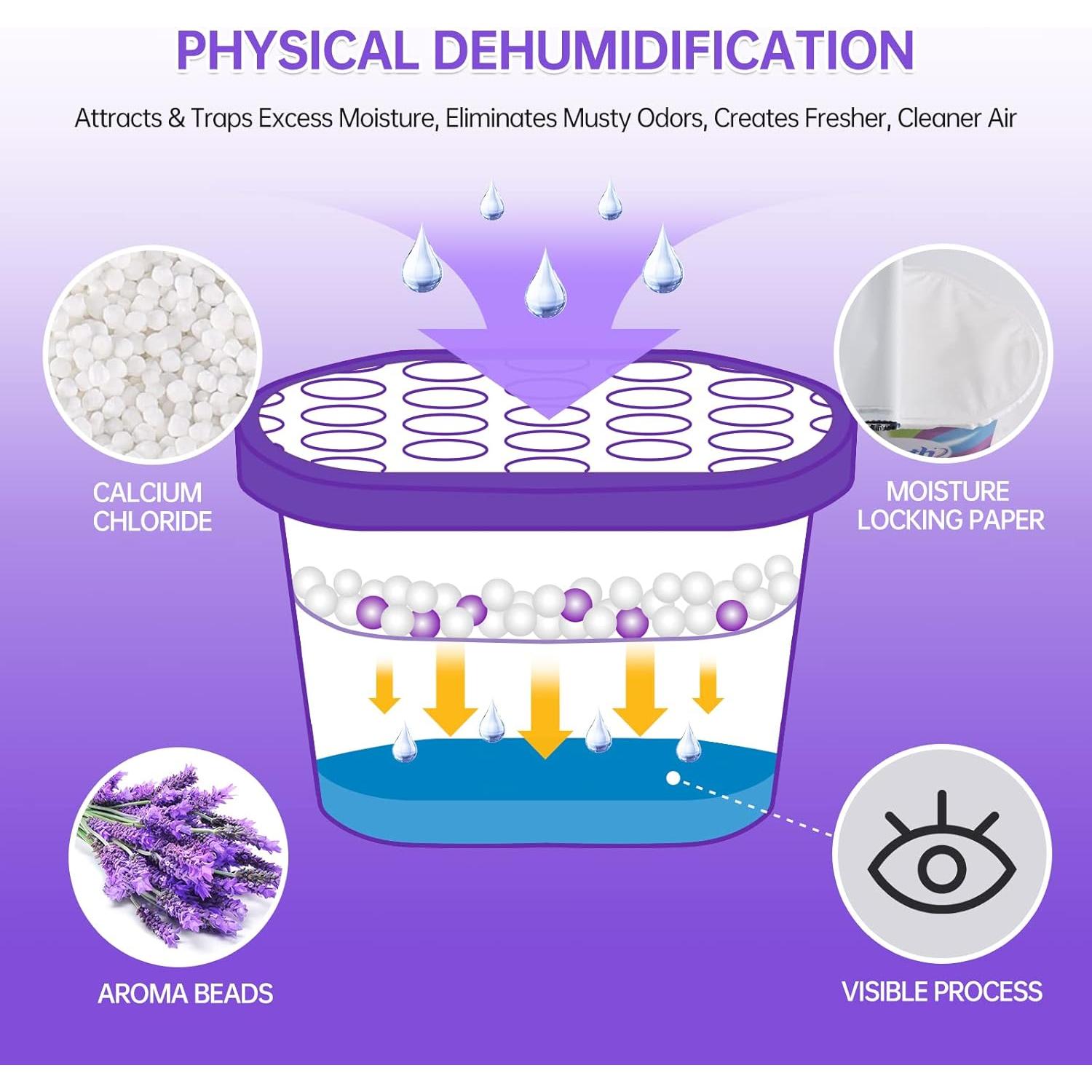 NATRUTH Absorbentes de Humedad 12.5 oz Aroma Lavanda 6-Pack