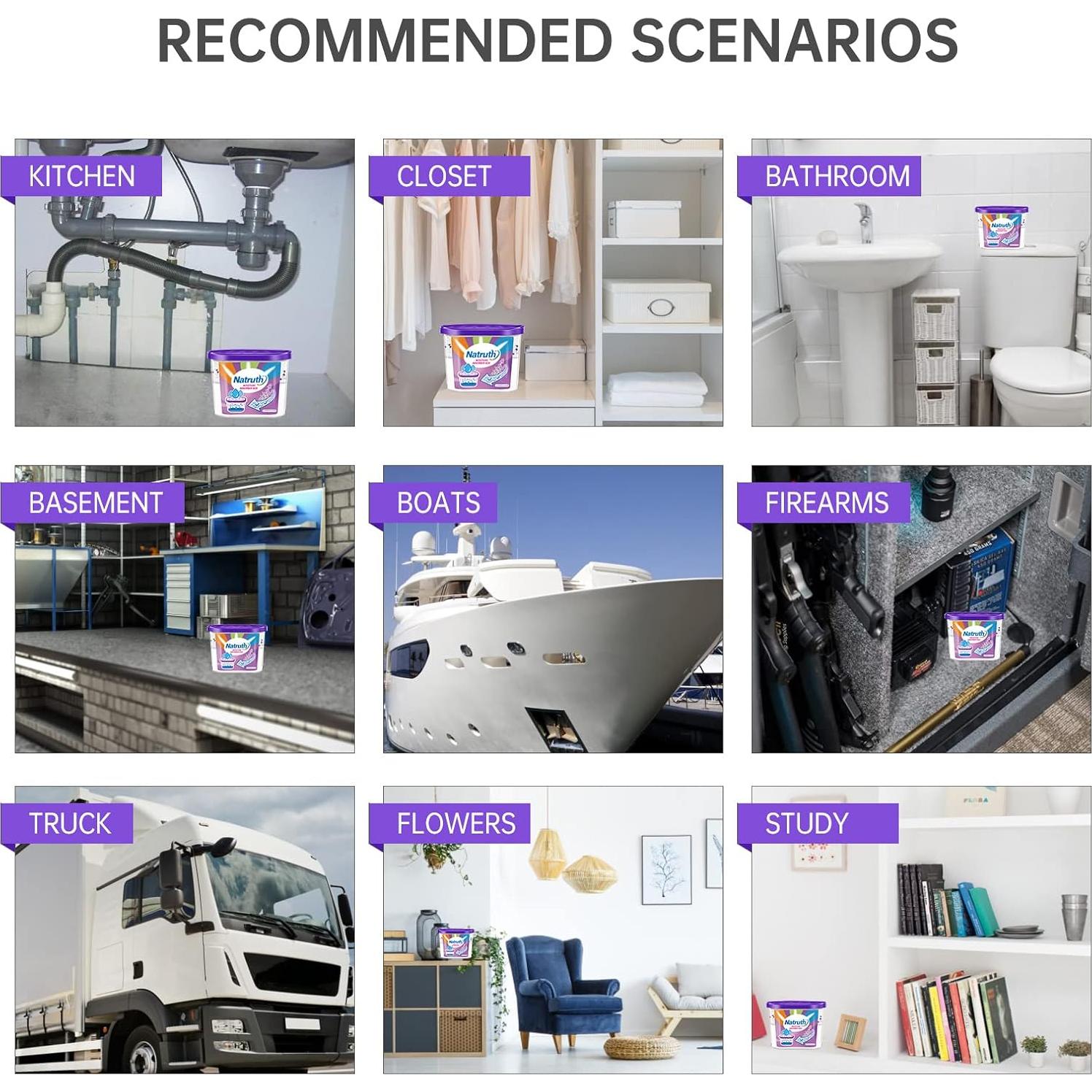 NATRUTH Absorbentes de Humedad 12.5 oz Aroma Lavanda 6-Pack