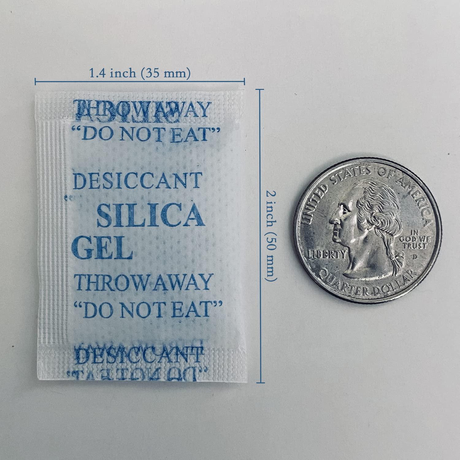 Paquetes de Gel de Sílice 2g WAOTOAW 500 Pcs Grado Alimenticio