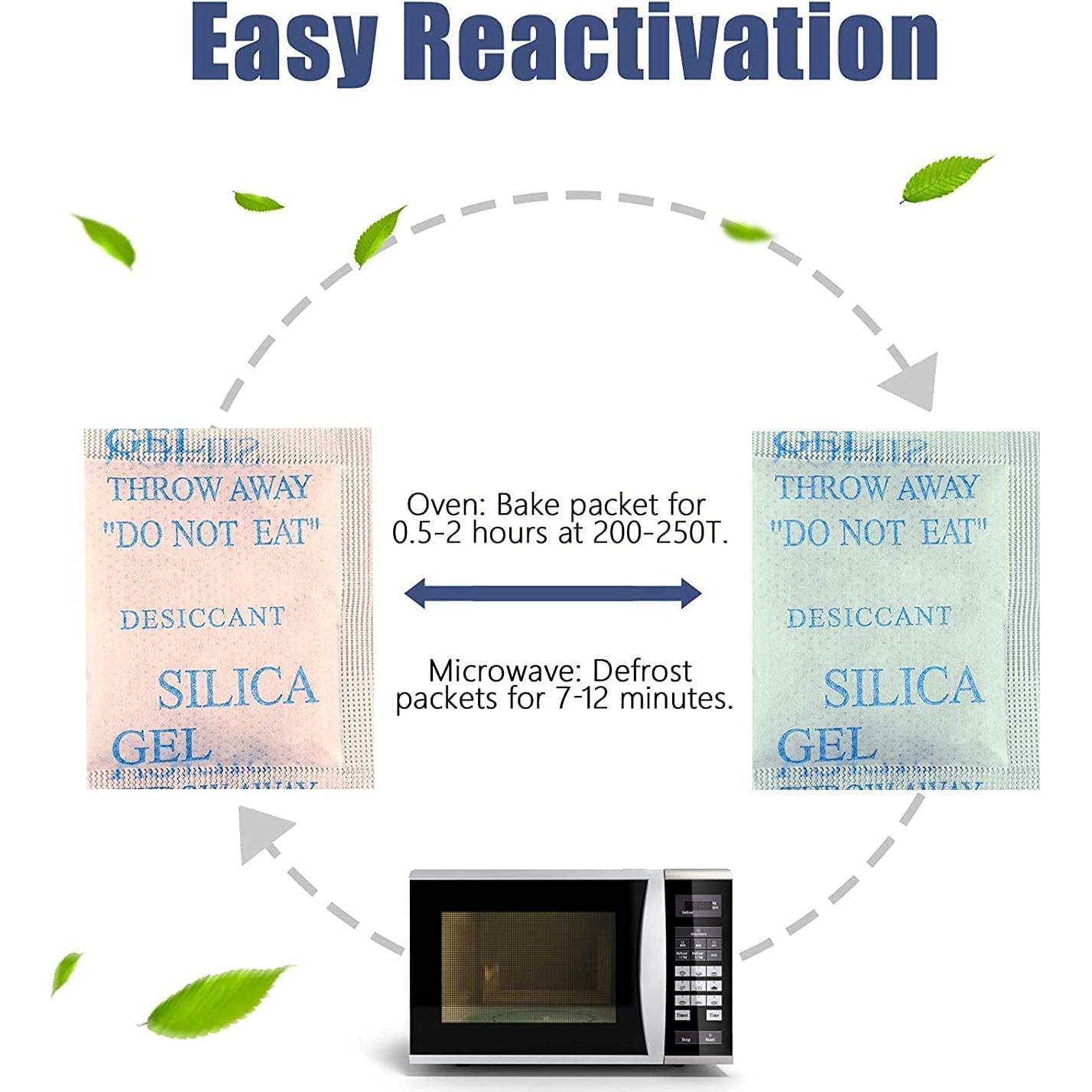 55 Paquetes de Gel de Sílice 5g - Deshidratante Seguro y Eficaz