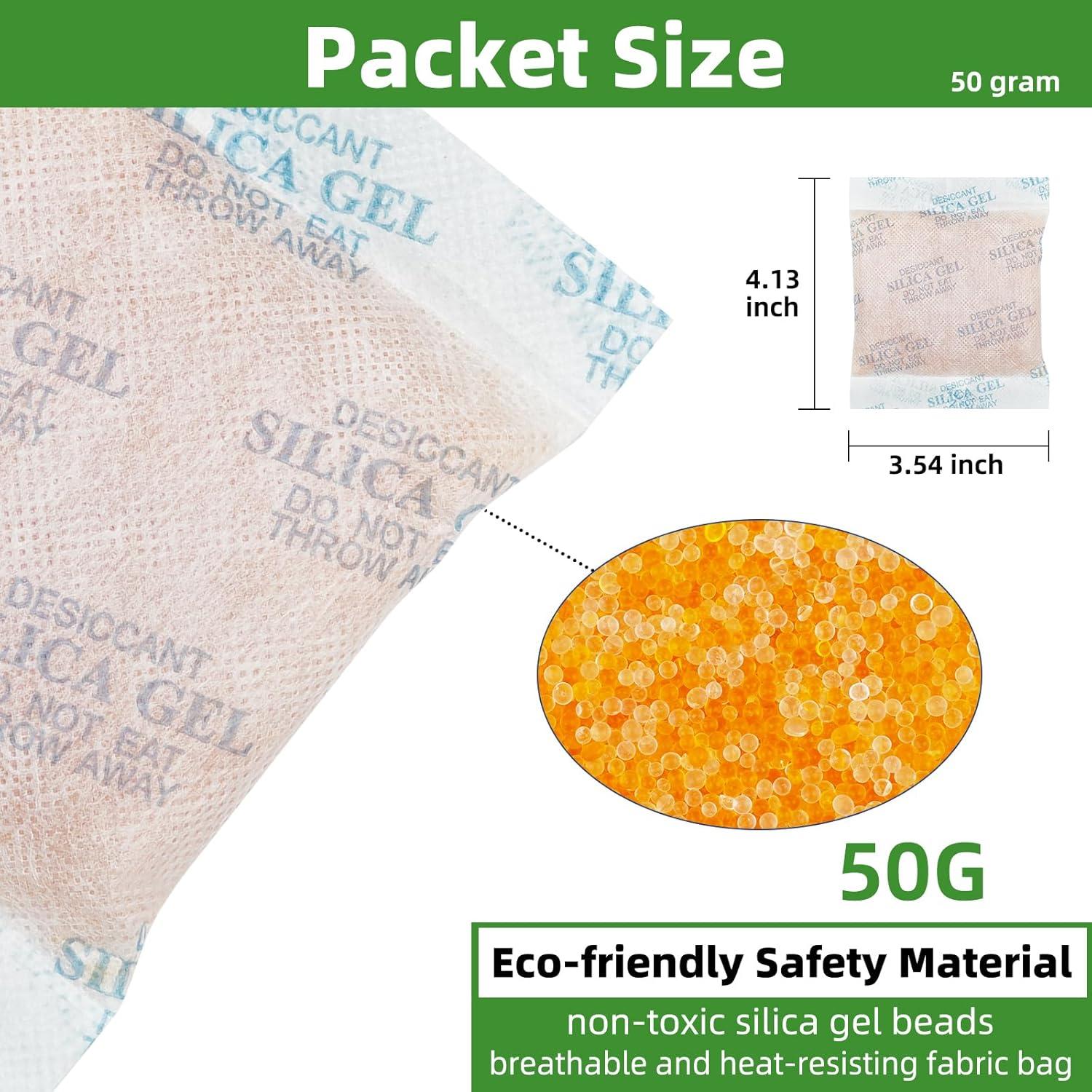 Paquetes de Gel de Sílice ROOMLINE - 10 Pcs 50g Deshidratantes