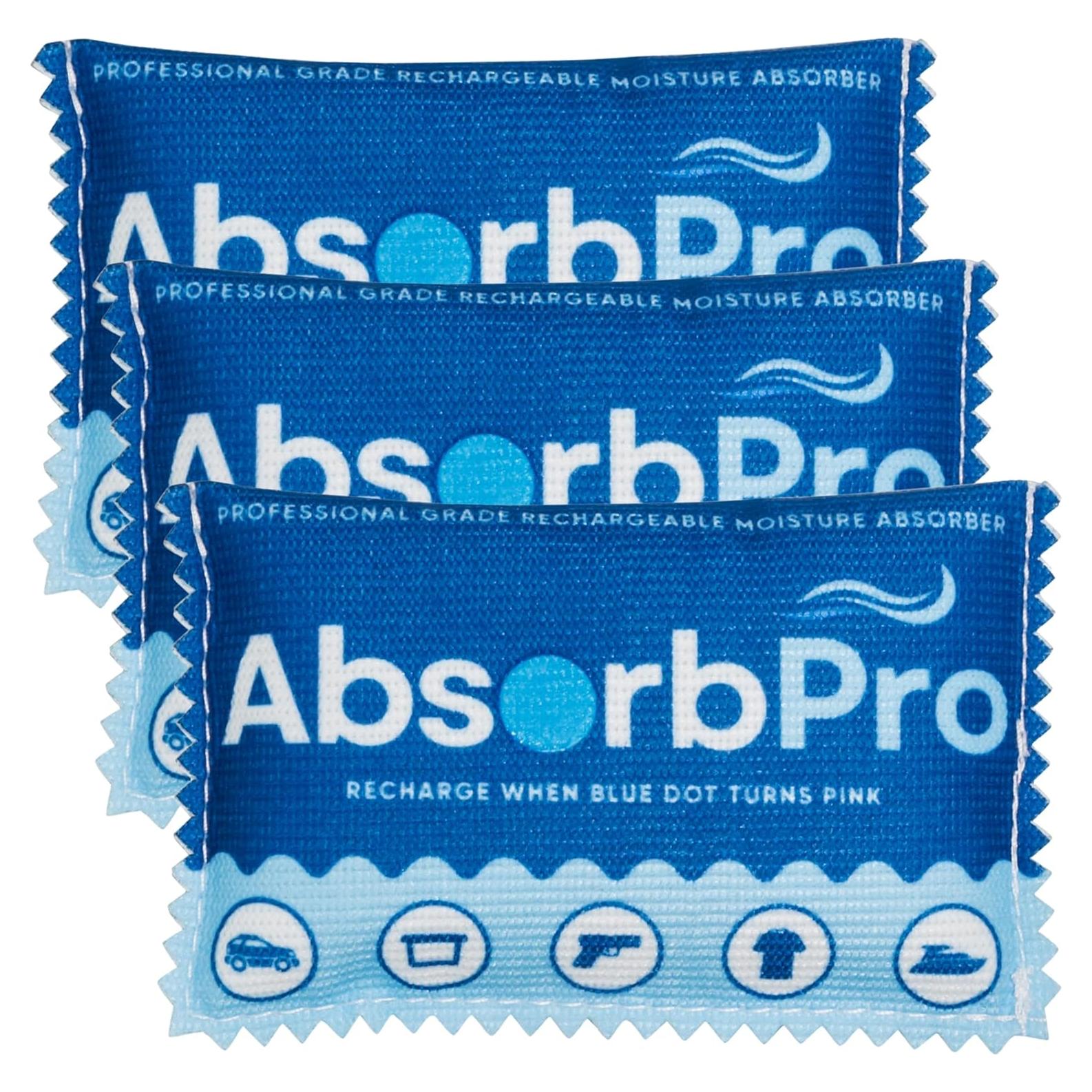 Bolsa Deshumidificadora Recargable Absorb Pro 3-Pack 100g