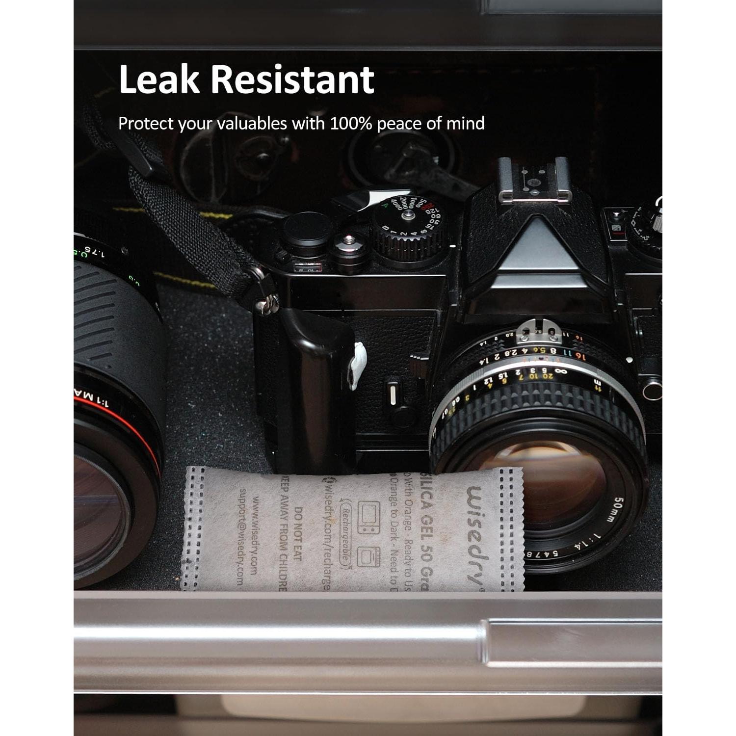 Paquete de Gel de Silica Wisedry 50g x 10 Reactivables