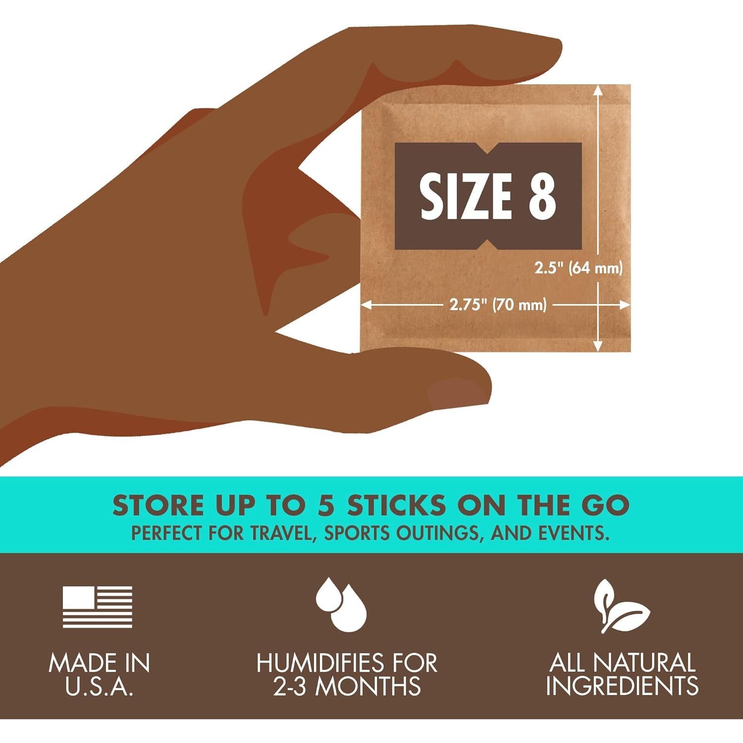 Boveda 75% RH - Paquete de 10 Control de Humedad Bidireccional