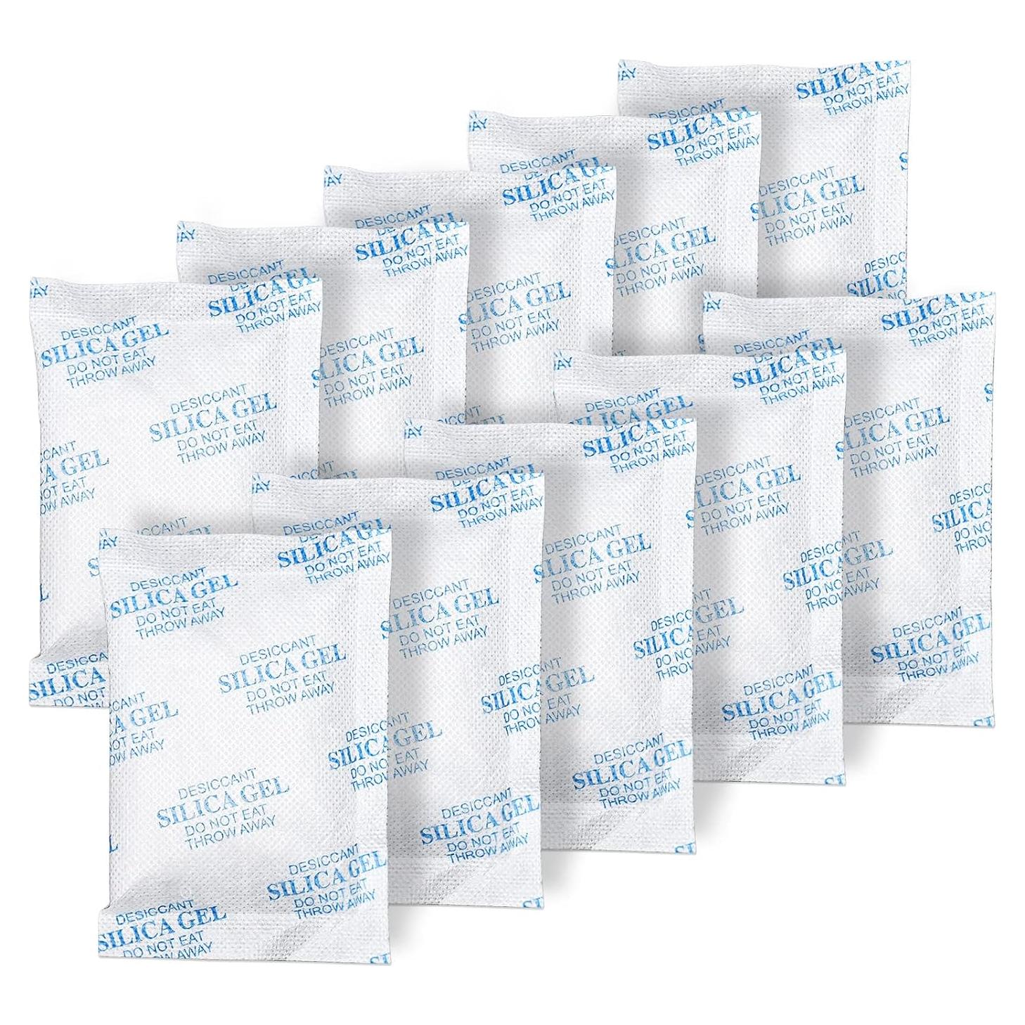 Paquetes de Gel de Sílice 20g - 80 Pcs Desecante Seguro para Alimentos