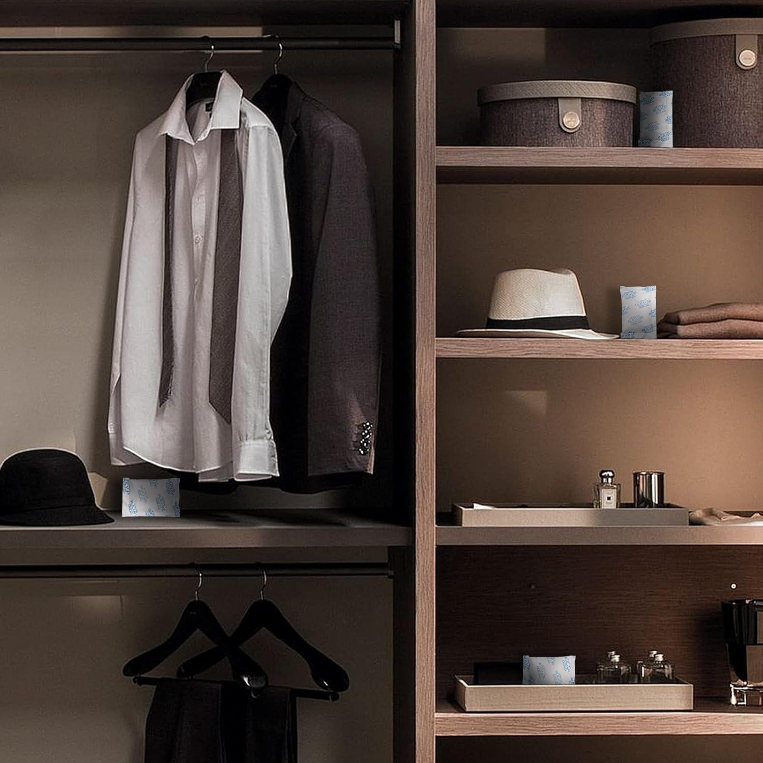 Paquetes de Gel de Sílice 20g - 80 Pcs Desecante Seguro para Alimentos