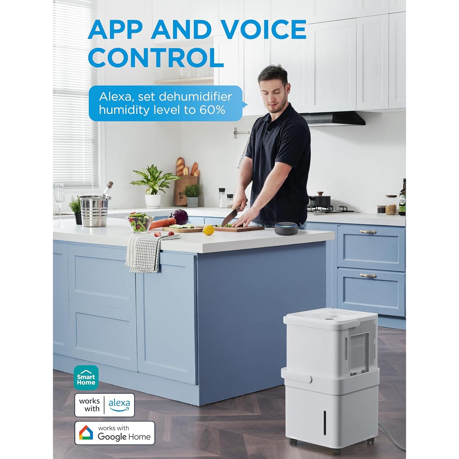 Deshumidificador Midea Cube 23.6L para 418 m², Control Wi-Fi