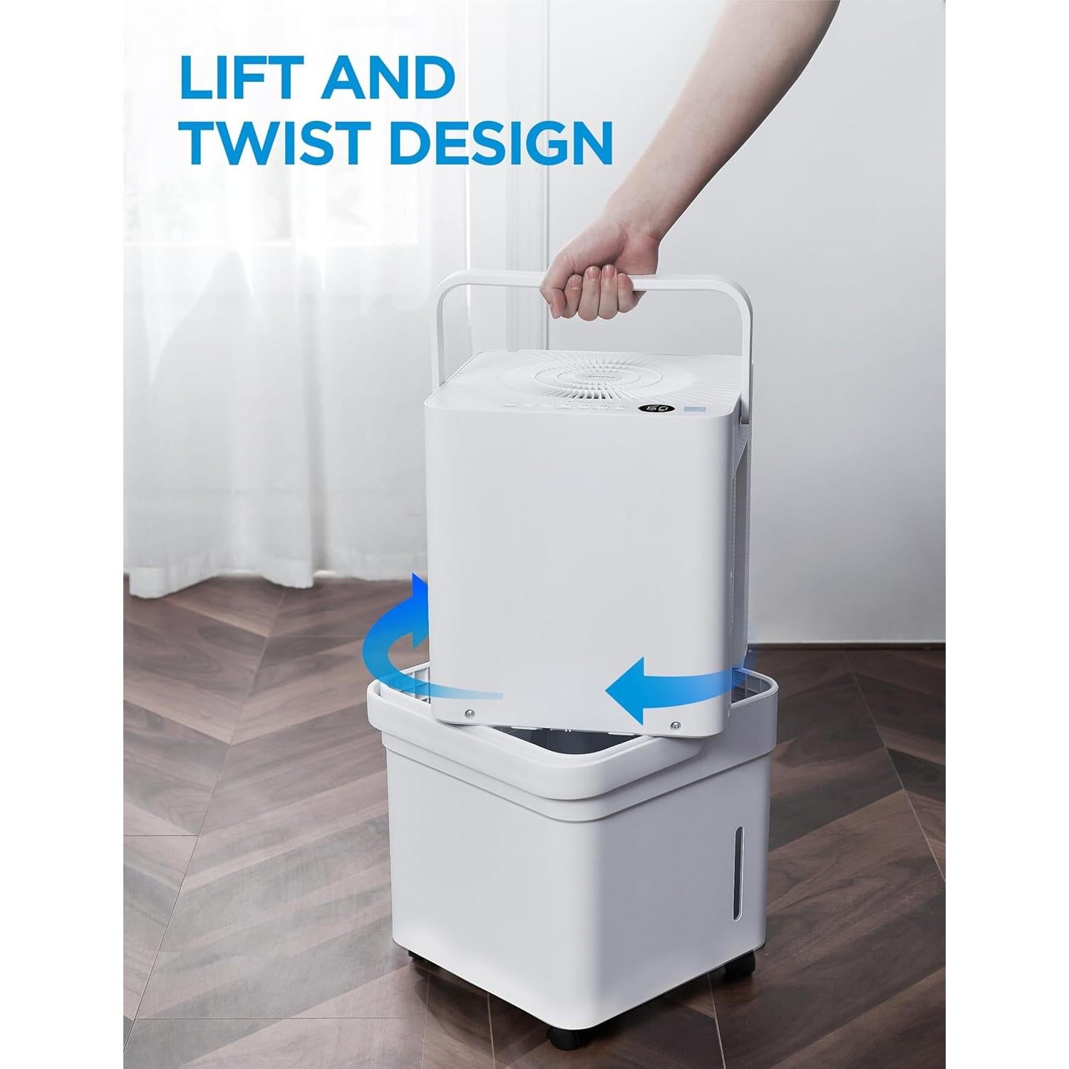 Deshumidificador Midea Cube 23.6L para 418 m², Control Wi-Fi