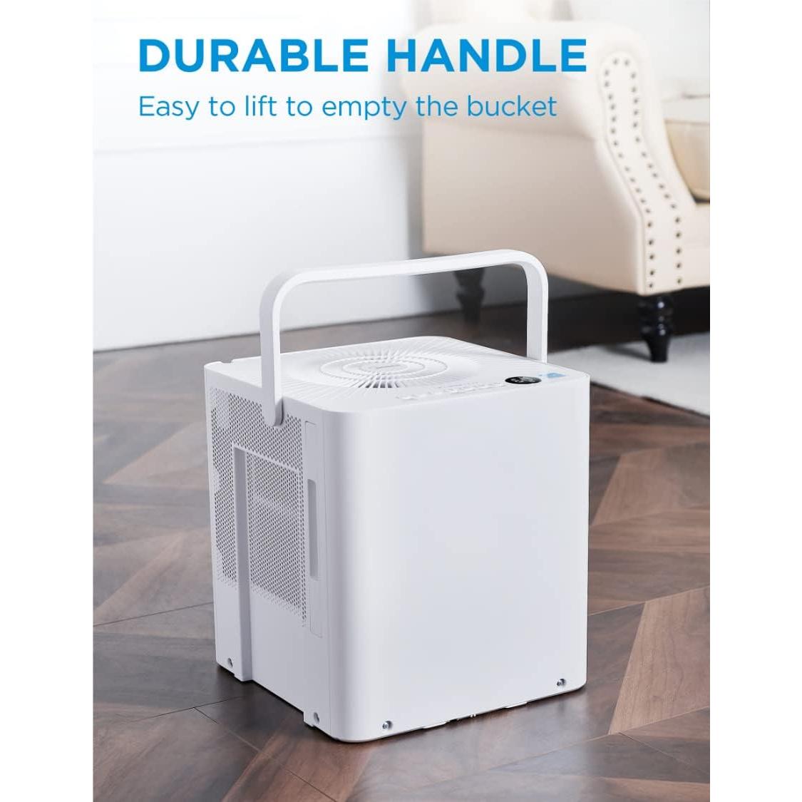 Deshumidificador Midea Cube 23.6L para 418 m², Control Wi-Fi