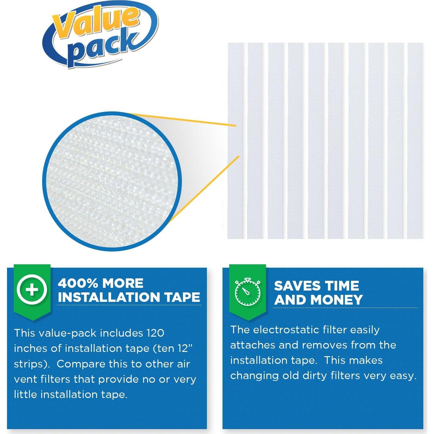 Filtros de Ventilación VEVA 16x72" (40.64x182.88 cm) Kit Personalizable