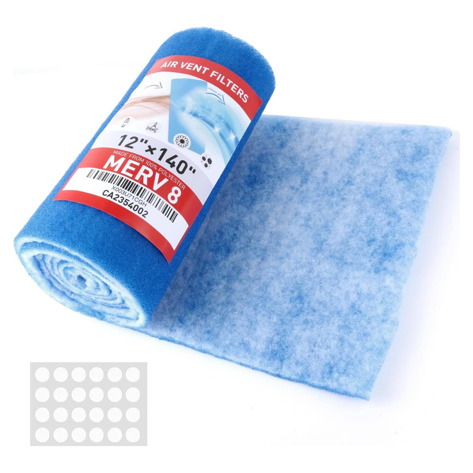 Kit de Filtros de Ventilación AQD 12x140cm MERV 8 Poliester