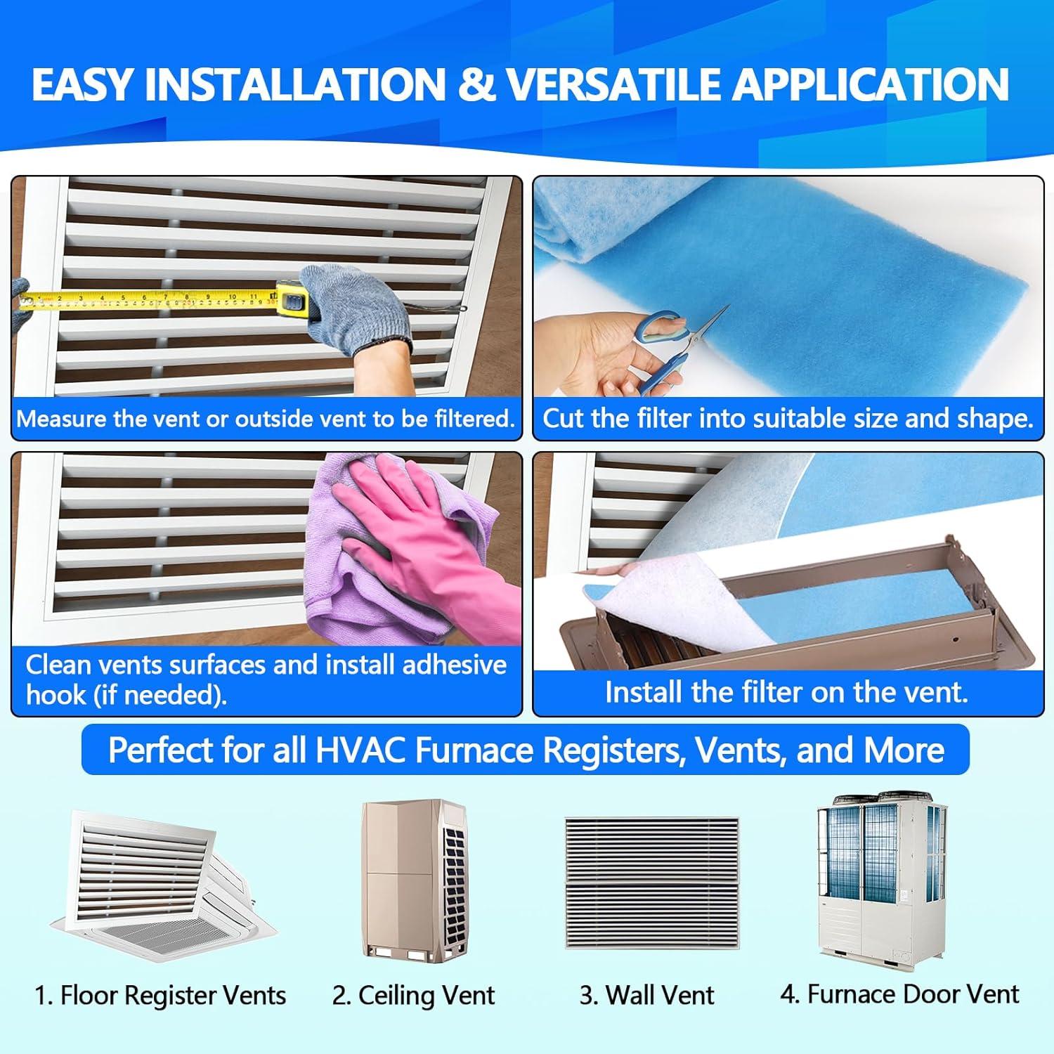 Filtros de Ventilación de Aire Demiwise 12x120 cm MERV 8