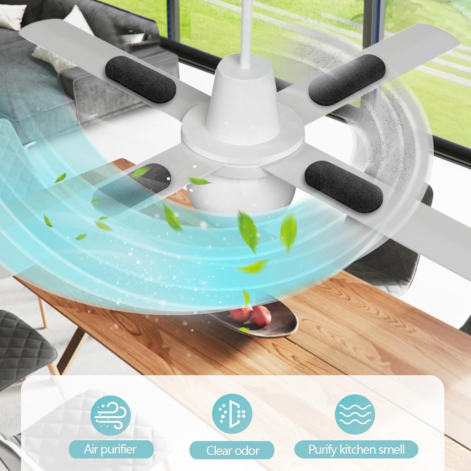 Paquete de 15 Filtros de Carbón Activado AesoKone para Ventiladores de Techo