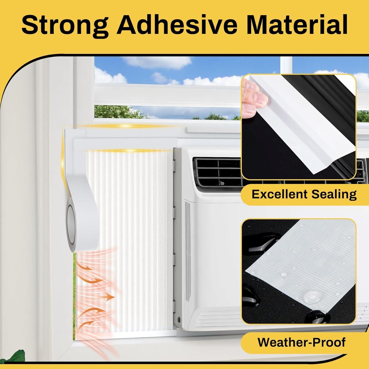 Cinta de Sellado de Ventanas Blanca Powrocket 6.03 cm x 10.06 m