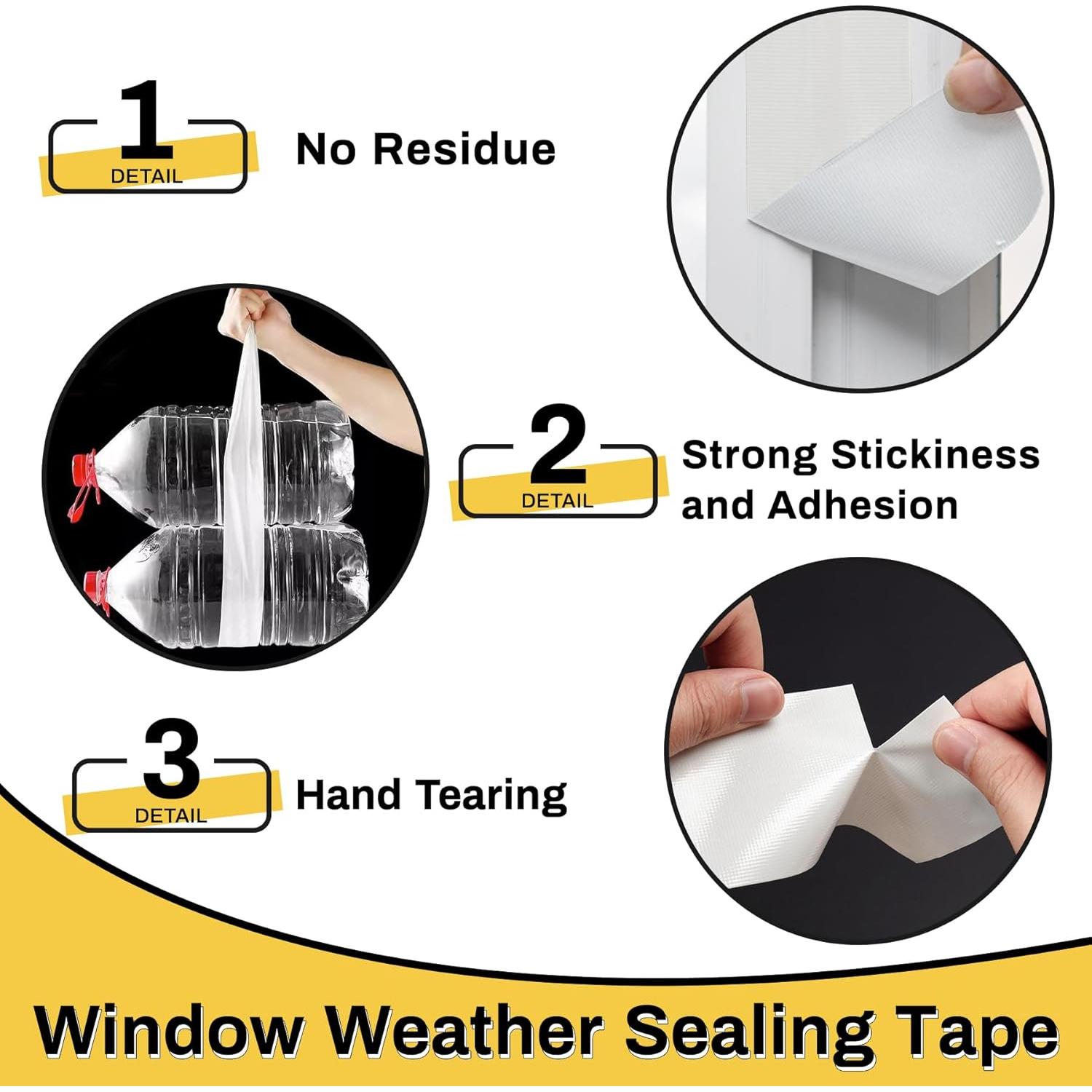 Cinta de Sellado de Ventanas Blanca Powrocket 6.03 cm x 10.06 m