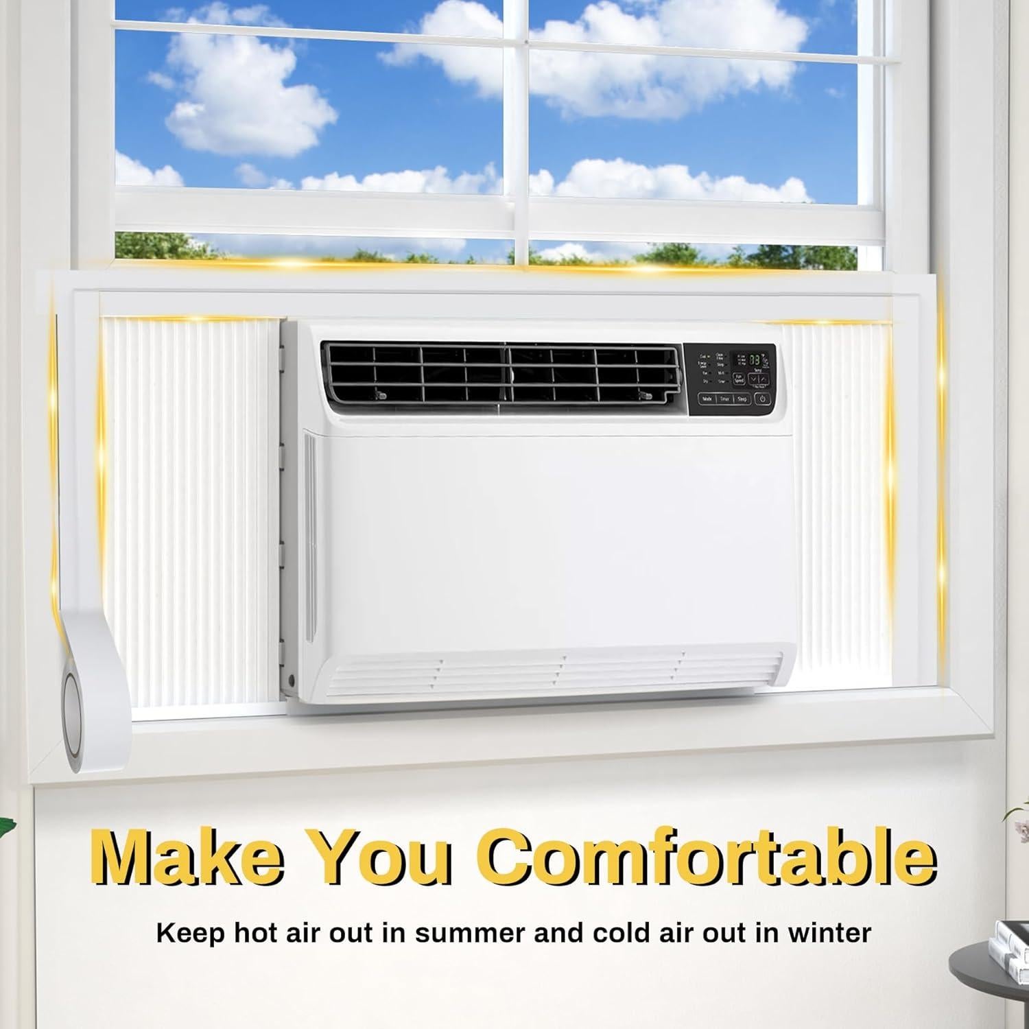 Cinta de Sellado de Ventanas Blanca Powrocket 6.03 cm x 10.06 m