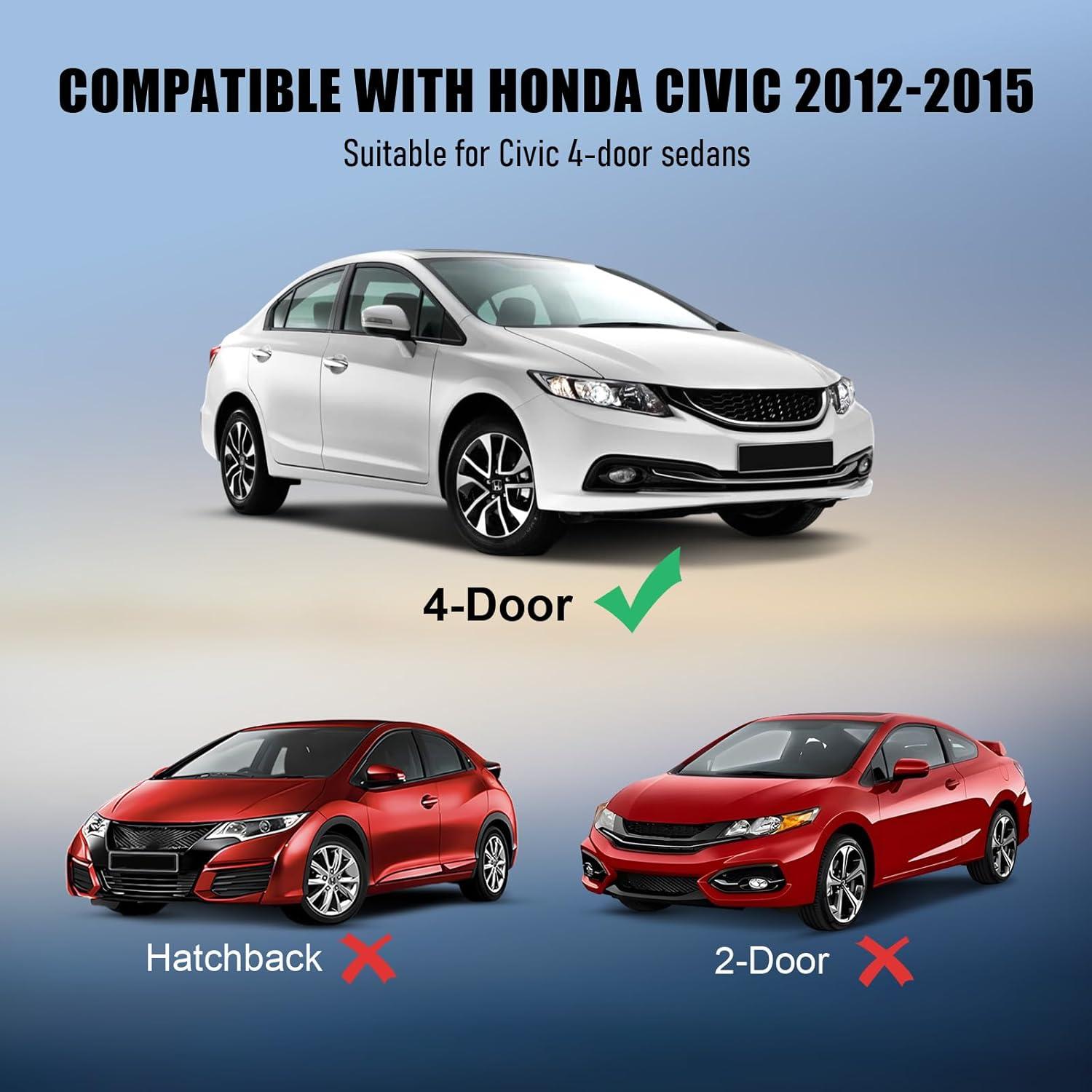 Moldura de Sellado para Ventana Honda Civic 2012-2015 Sedán