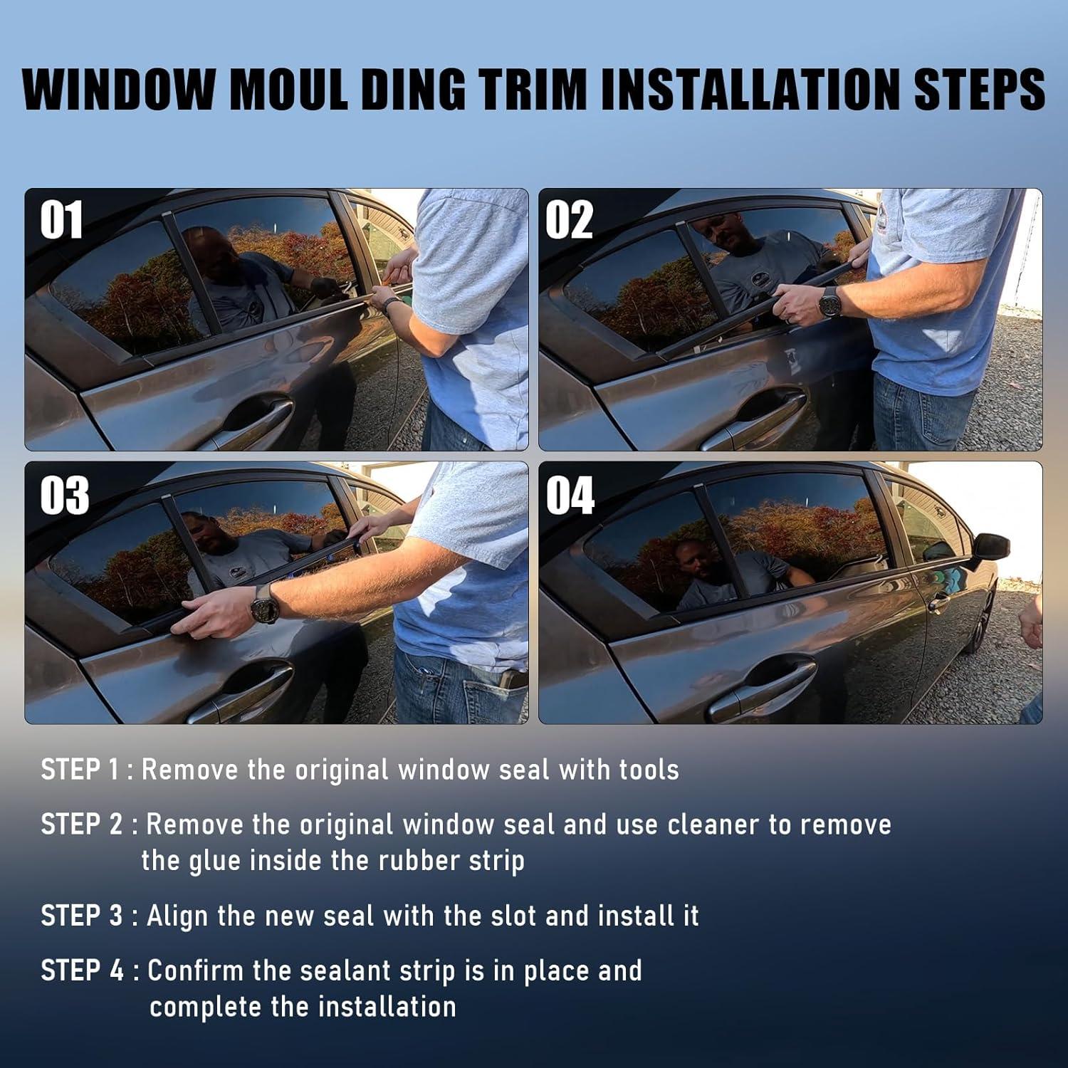 Moldura de Sellado para Ventana Honda Civic 2012-2015 Sedán