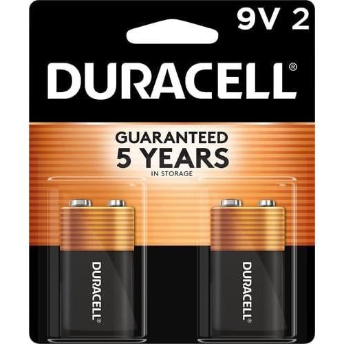Baterías Alcalinas Duracell Coppertop 9V - Paquete de 2