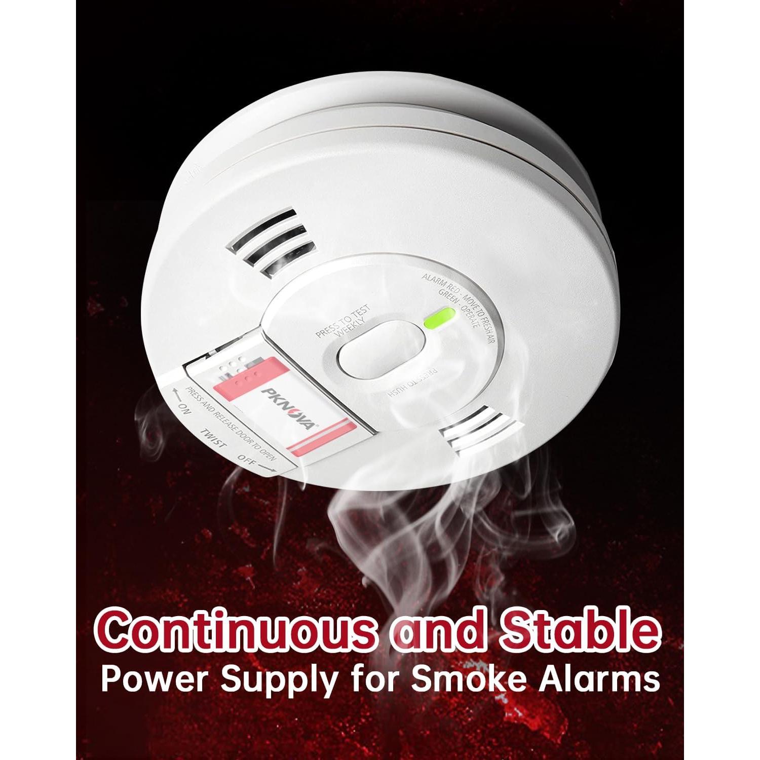 Baterías 9V PKNOVA 6F22 Cuadradas Duraderas - Paquete de 4