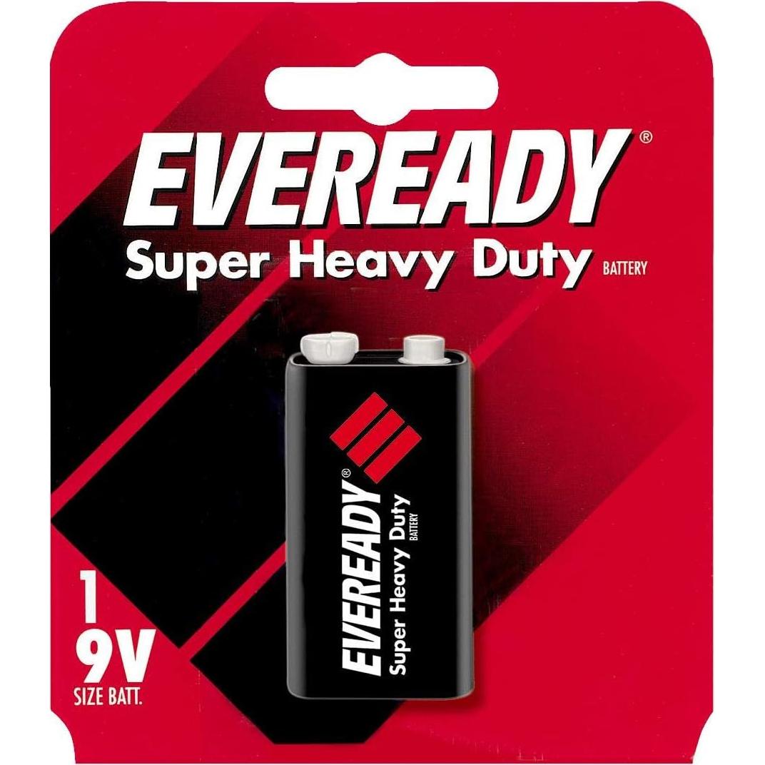 Batería 9V Eveready Heavy Duty 1222BP Cloruro de Zinc