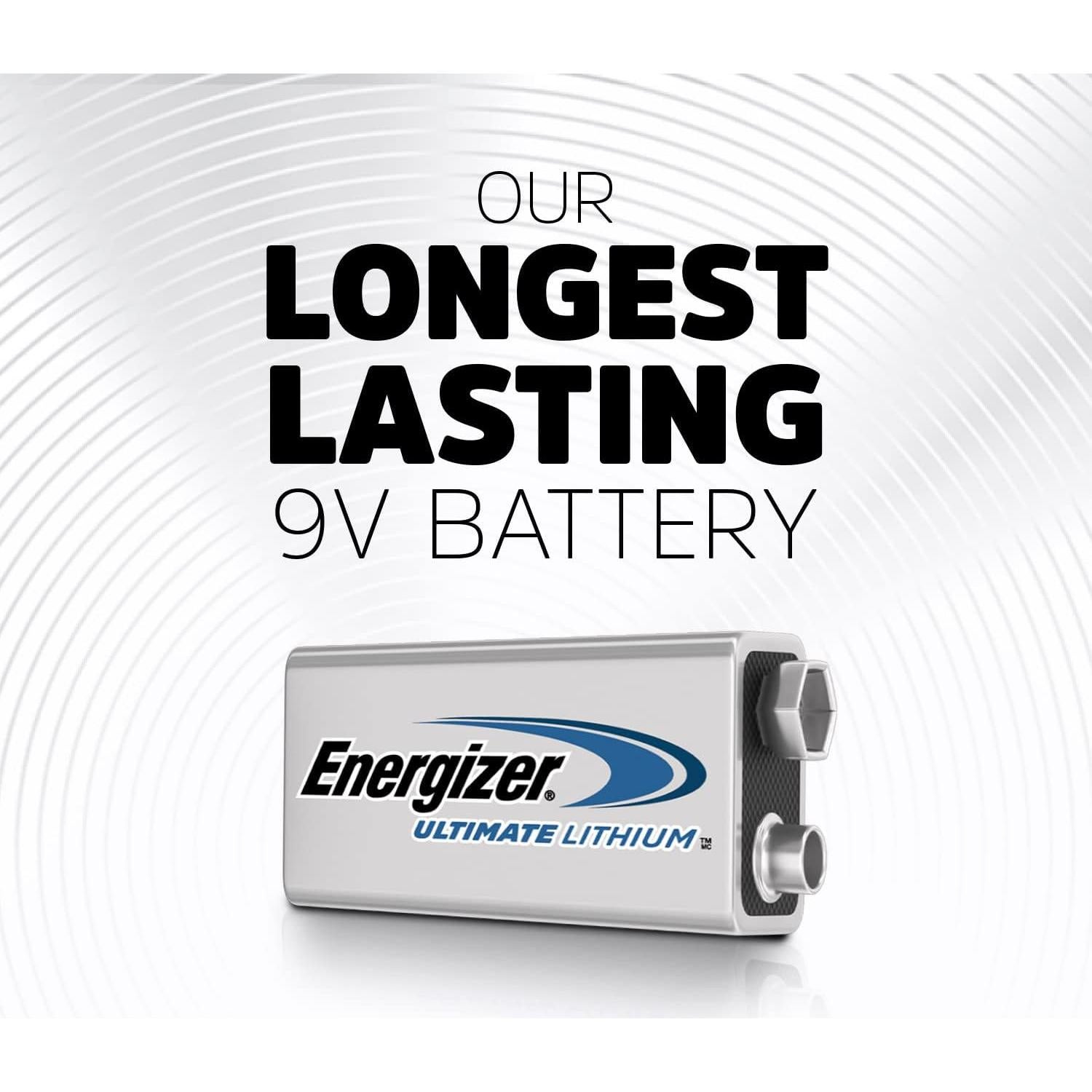 Baterías de Litio Energizer 9V - Paquete de 2, Larga Duración