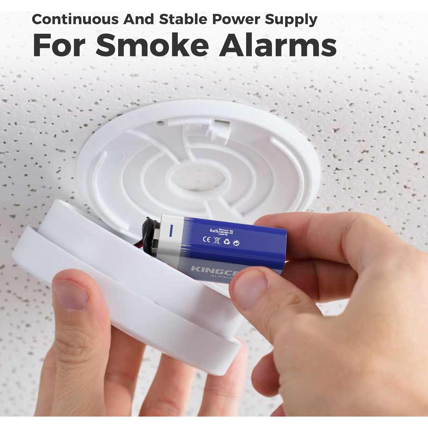 Baterías KINGCELL 9V Paquete de 4 Alcalinas de Alto Rendimiento