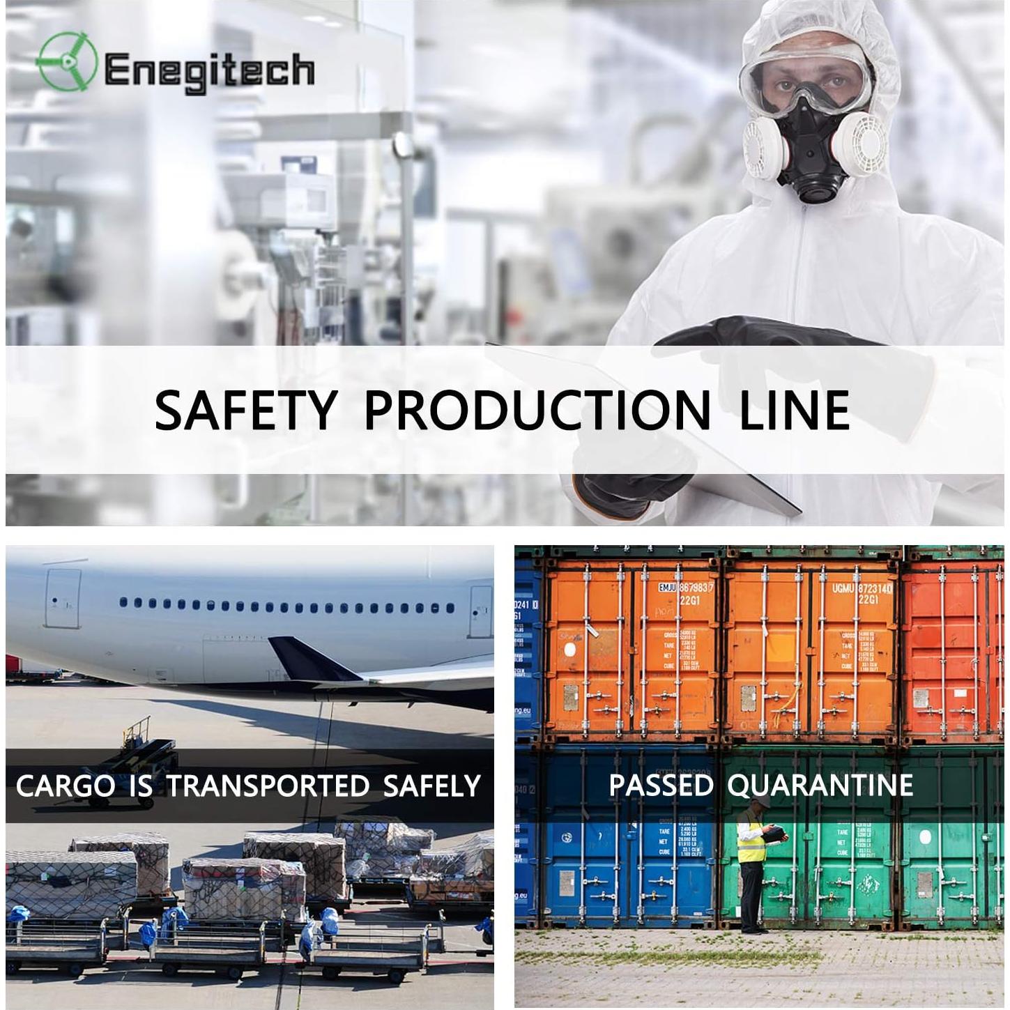 Batería de Litio 9V Enegitech 1200mAh Paquete de 8 Unidades