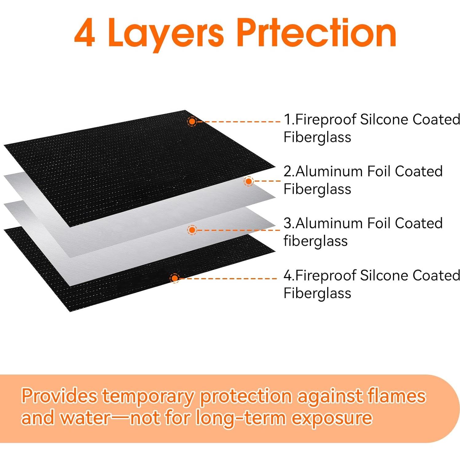 Bolsa de Documentos a Prueba de Fuego Hoiny 25.4x34.3cm Impermeable