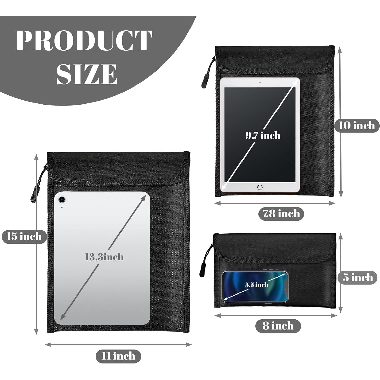 Bolsa de Documentos a Prueba de Fuego y Agua Lihengkong - 3 Pzas