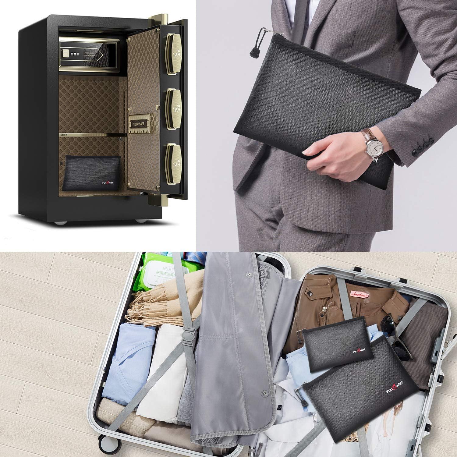 Bolsas de Documentos a Prueba de Fuego FunOwlet - 2 Piezas