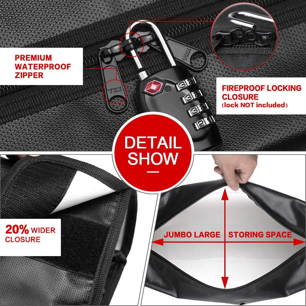 Bolsa a Prueba de Fuego ROLOWAY Jumbo 43.2x30.5cm Resistente Agua