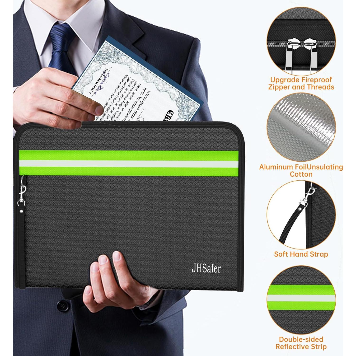 Bolsa Ignífuga JHSafer 15" x 11" Impermeable y Aislada