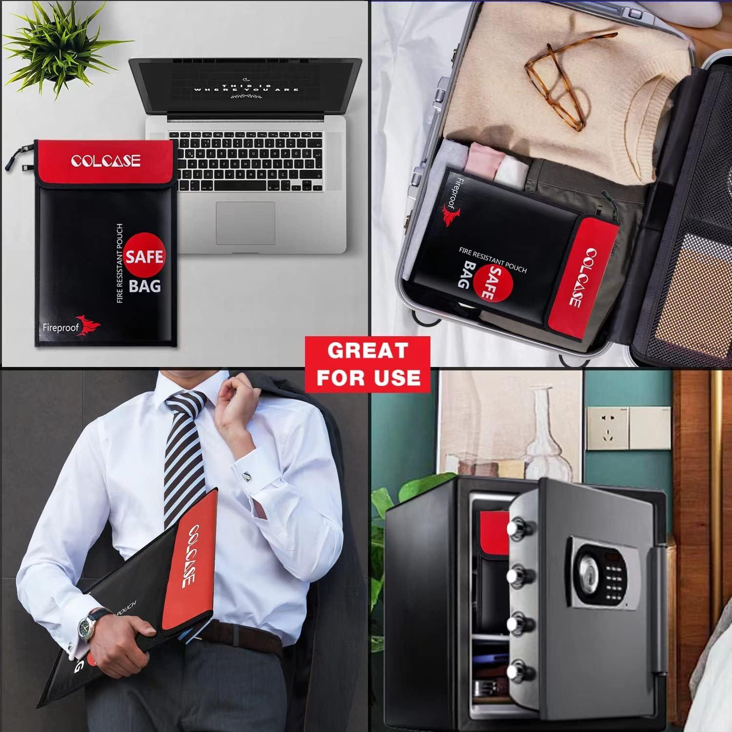 Bolsa de Documentos a Prueba de Fuego COLCASE 38x28cm Negra