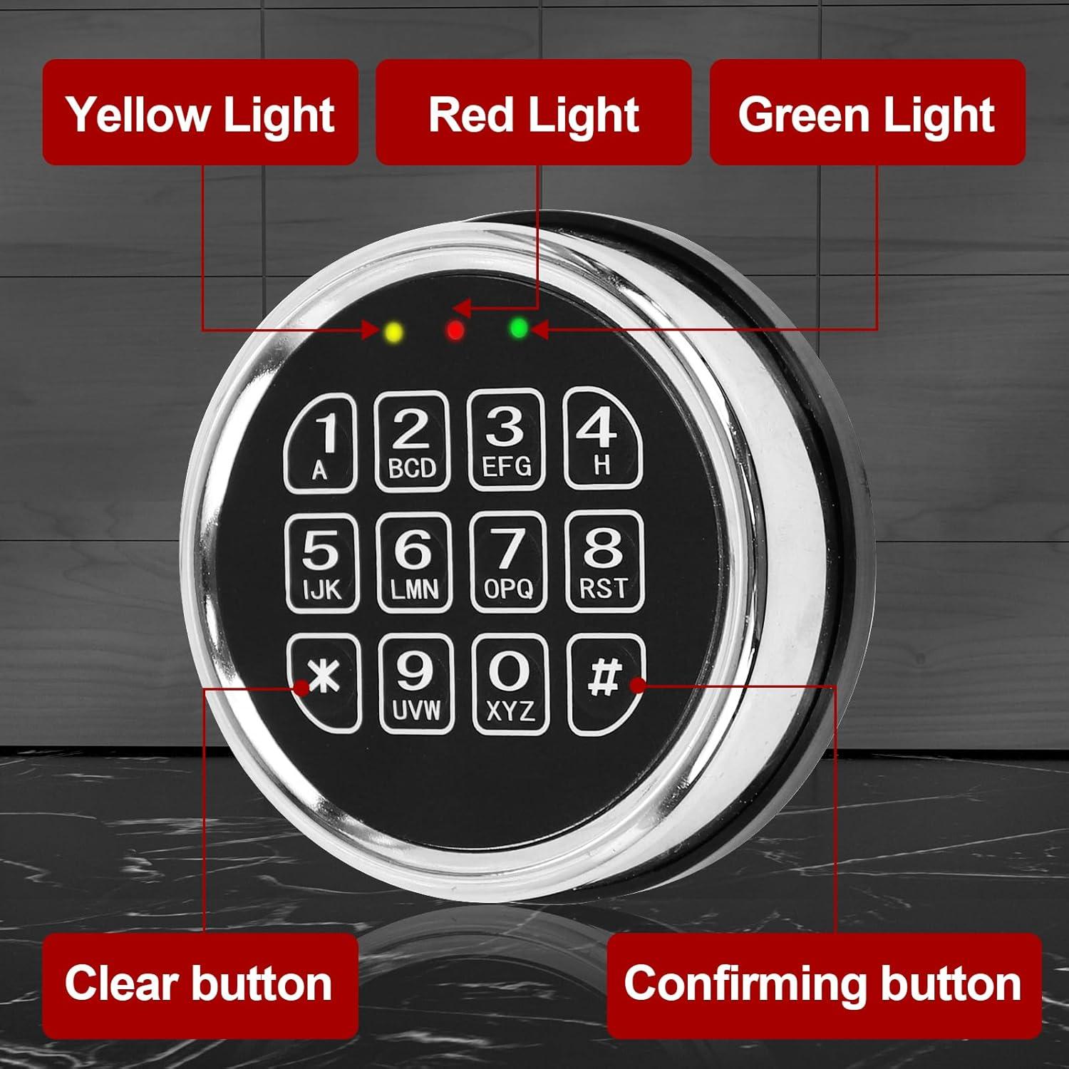 Cerradura de Caja Fuerte BaVekHak 5-7 con Solenoide y Llaves