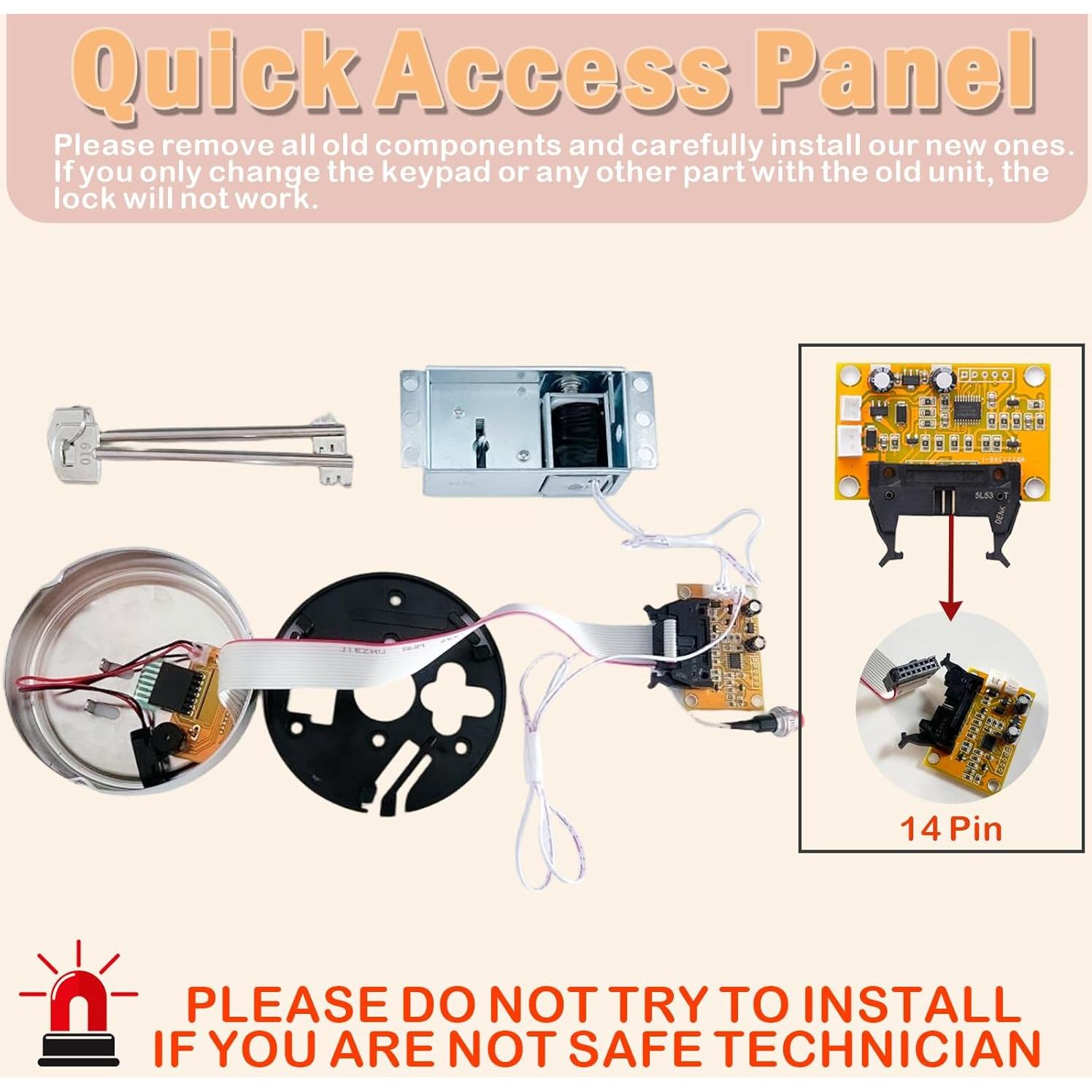 Cerradura Electrónica de Solenoide WAH LIN con Teclado Digital