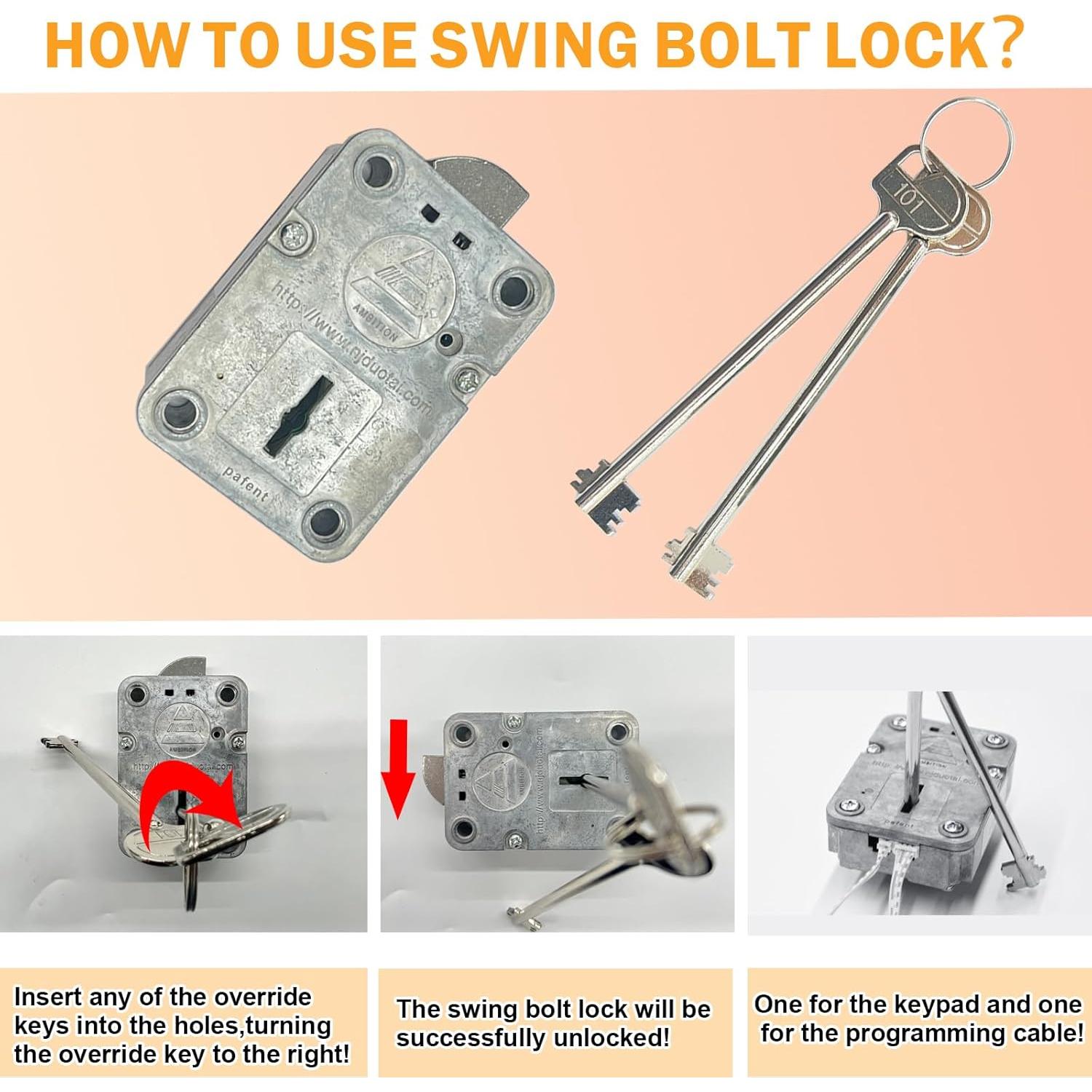 Cerradura Digital Electrónica WAH YUE HING con Teclado y 2 Llaves