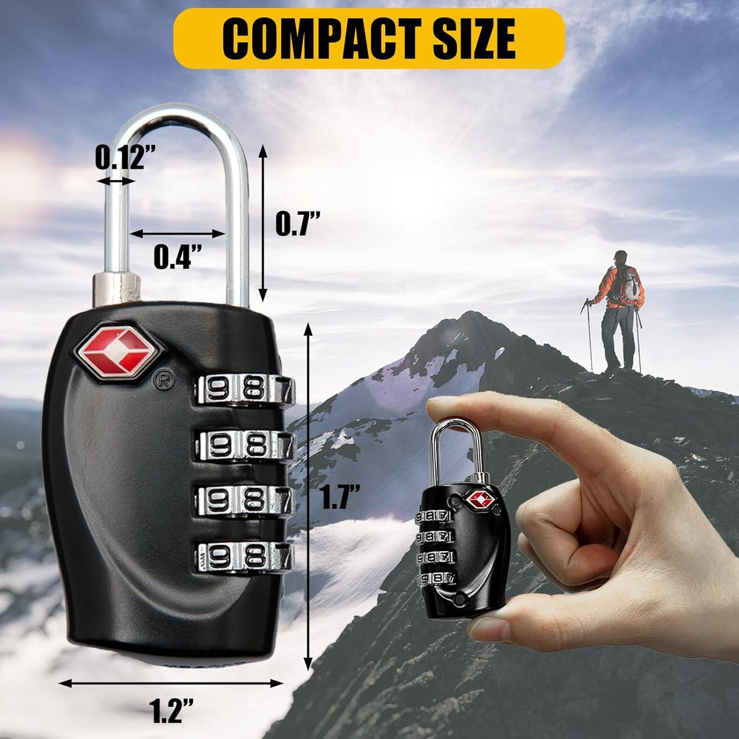 2 Candados de Combinación Aprobados por TSA LAFENLIN