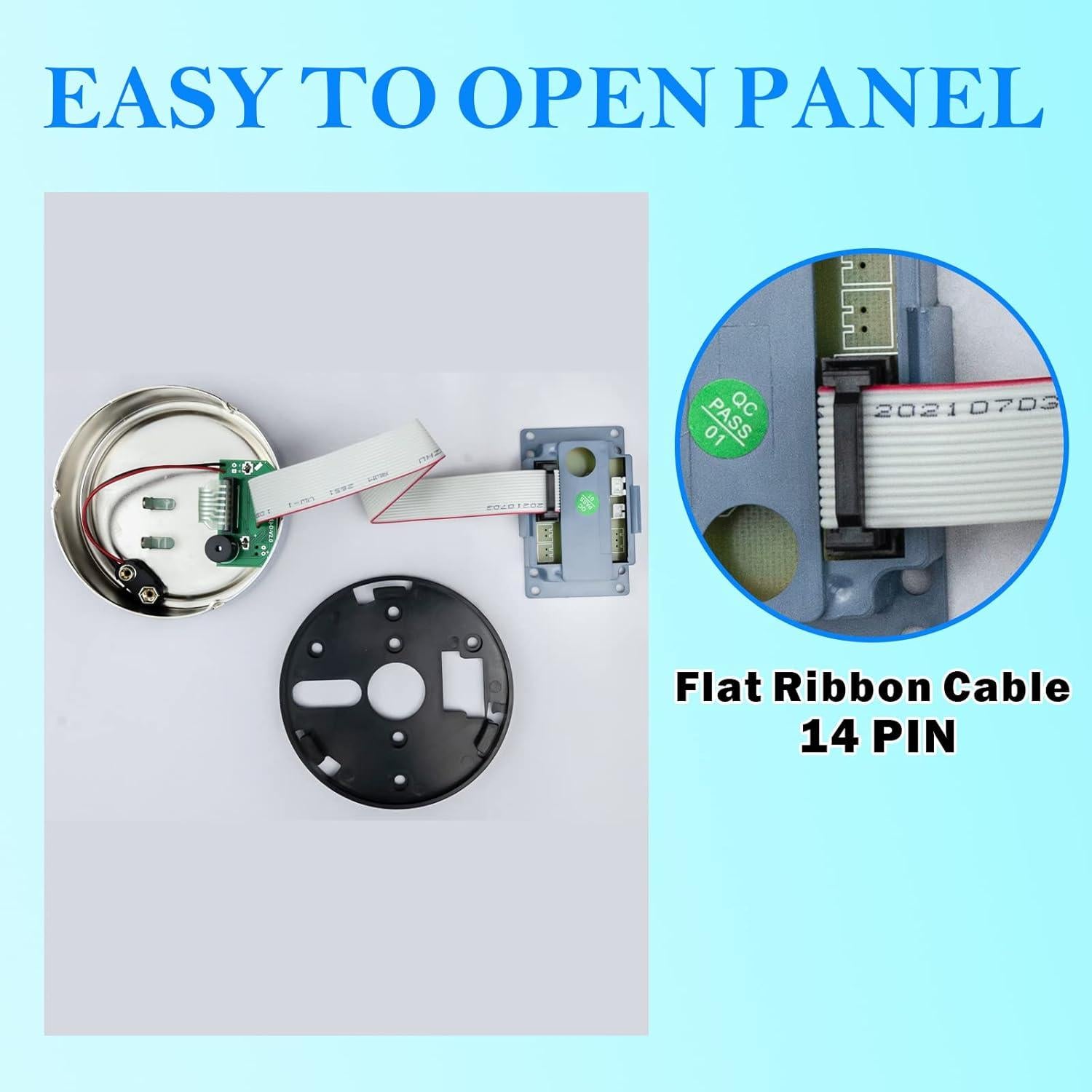 Cerradura de Caja Fuerte Electrónica WAH YUE HING Cromada