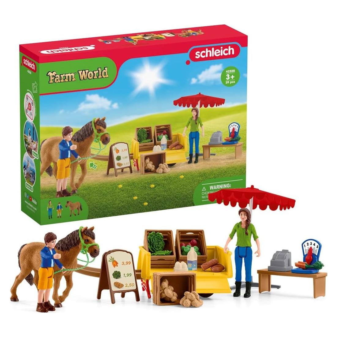 Juego de Granja Móvil Schleich Sunny Day con Muñecos y Animales