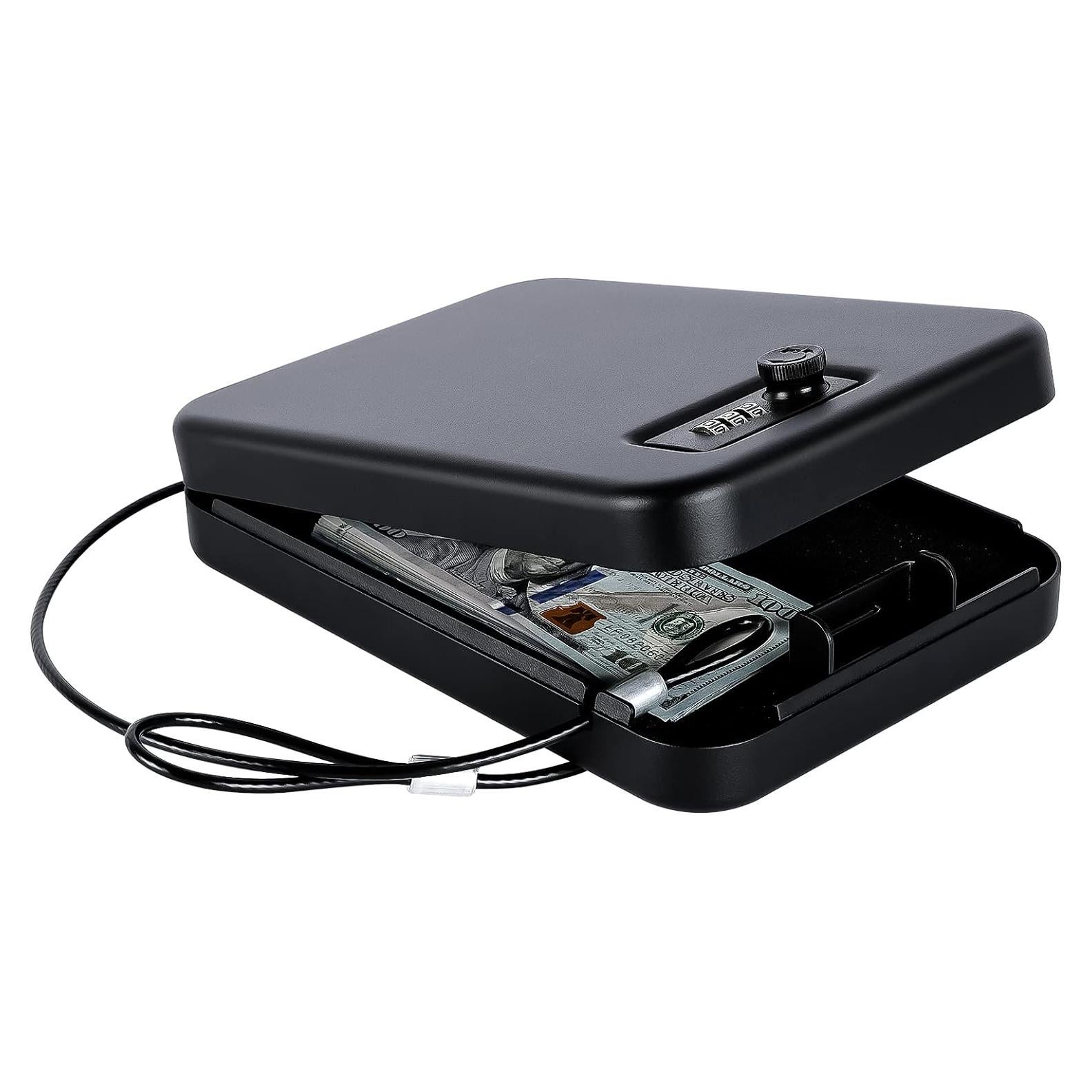 Caja Fuerte Portátil Dalmbox para Pistolas Negra 24x16cm