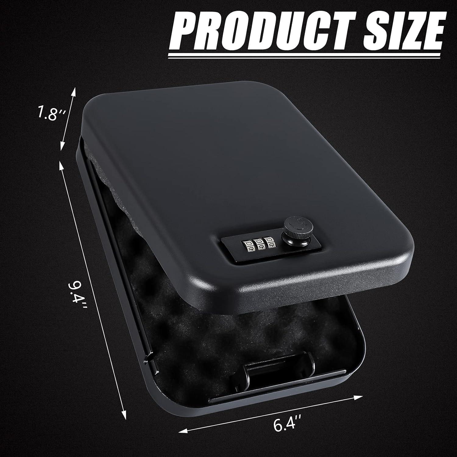 Caja Fuerte Portátil Dalmbox para Pistolas Negra 24x16cm