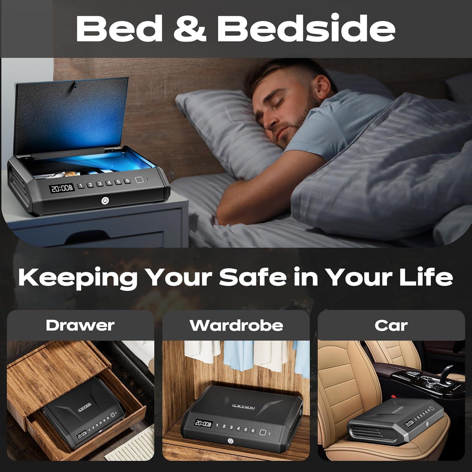 Caja Fuerte Biométrica TOPMEDA GS202-3 para 4 Pistolas