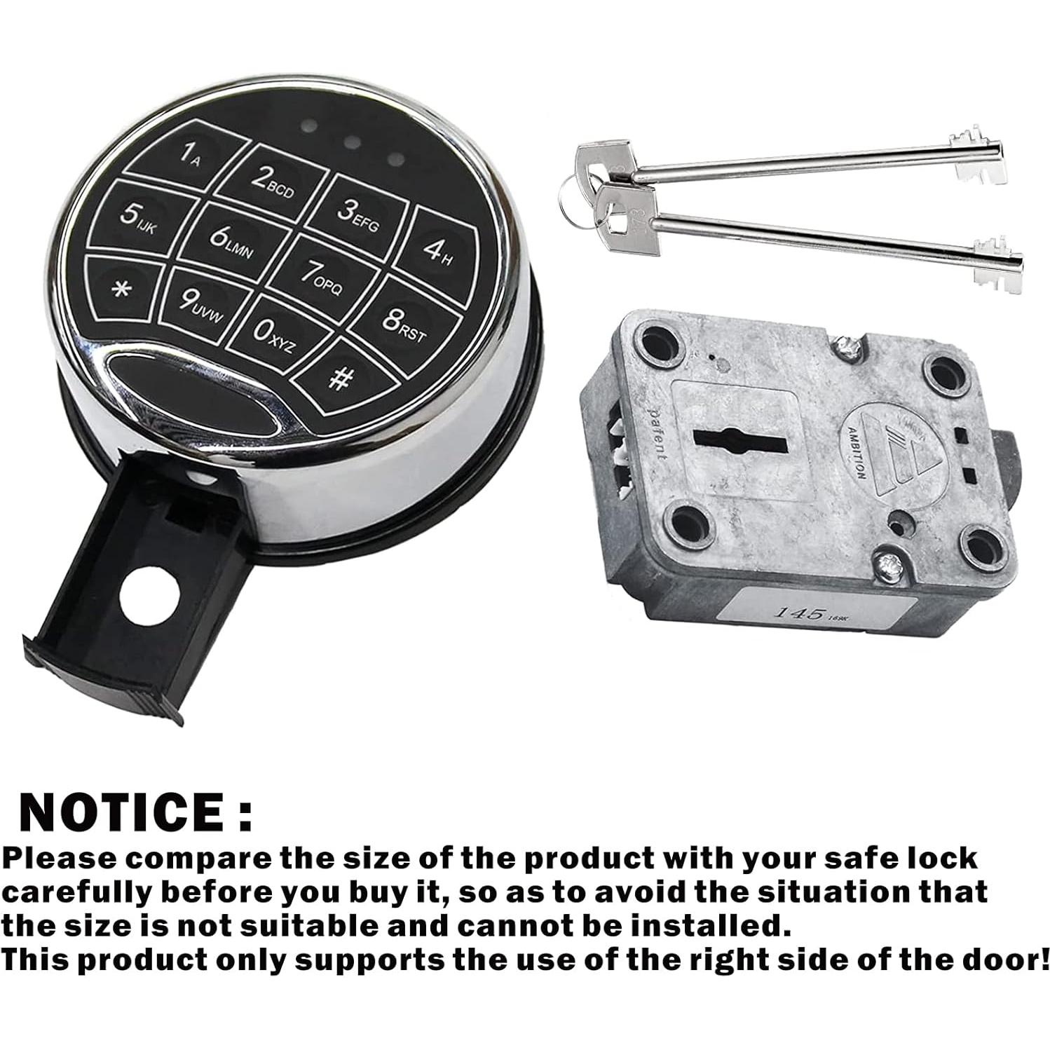 Cerradura Electrónica Digital WAH YUE HING con Teclado y 2 Llaves